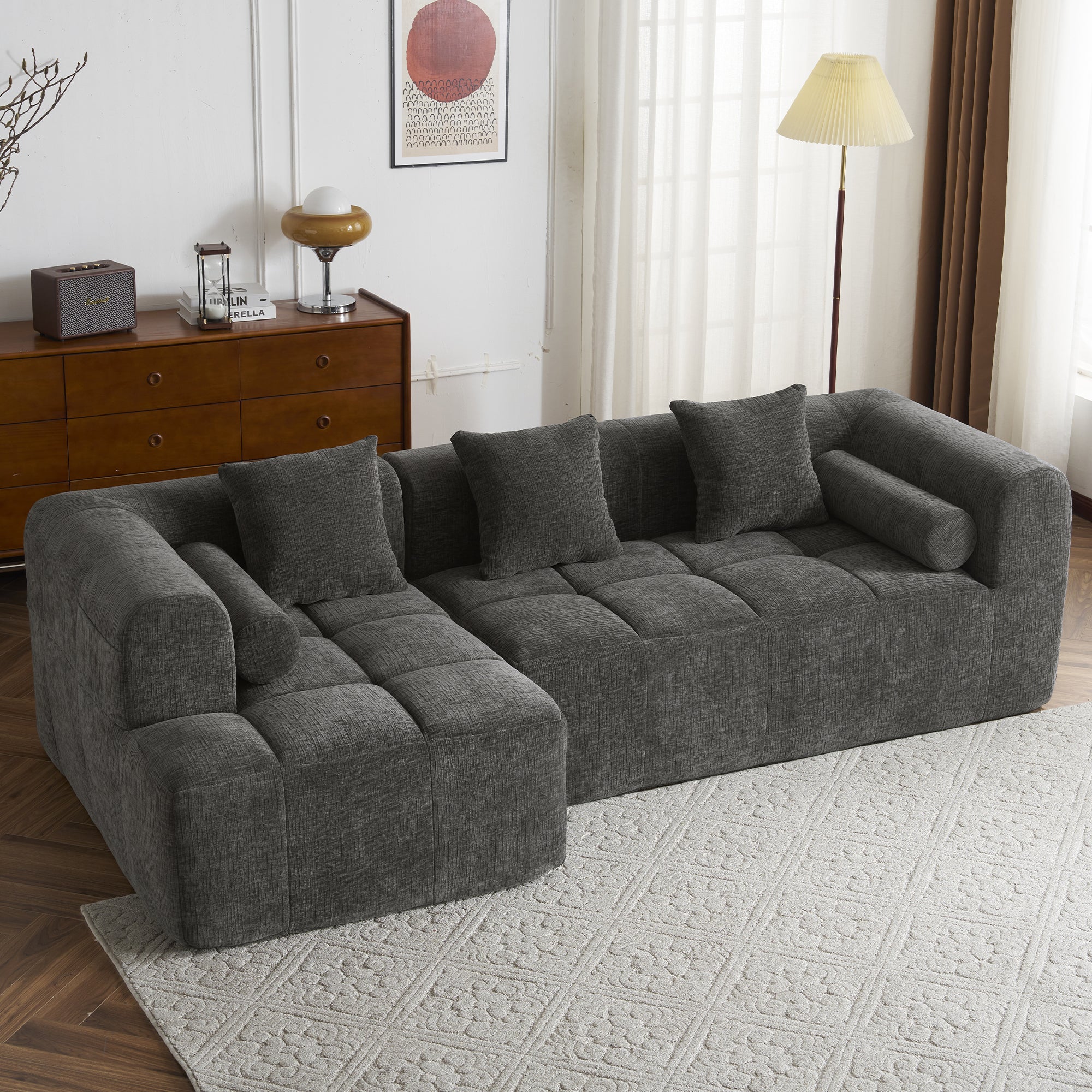 Nomad Nest Sectional Sofa Full-Compressed Foam