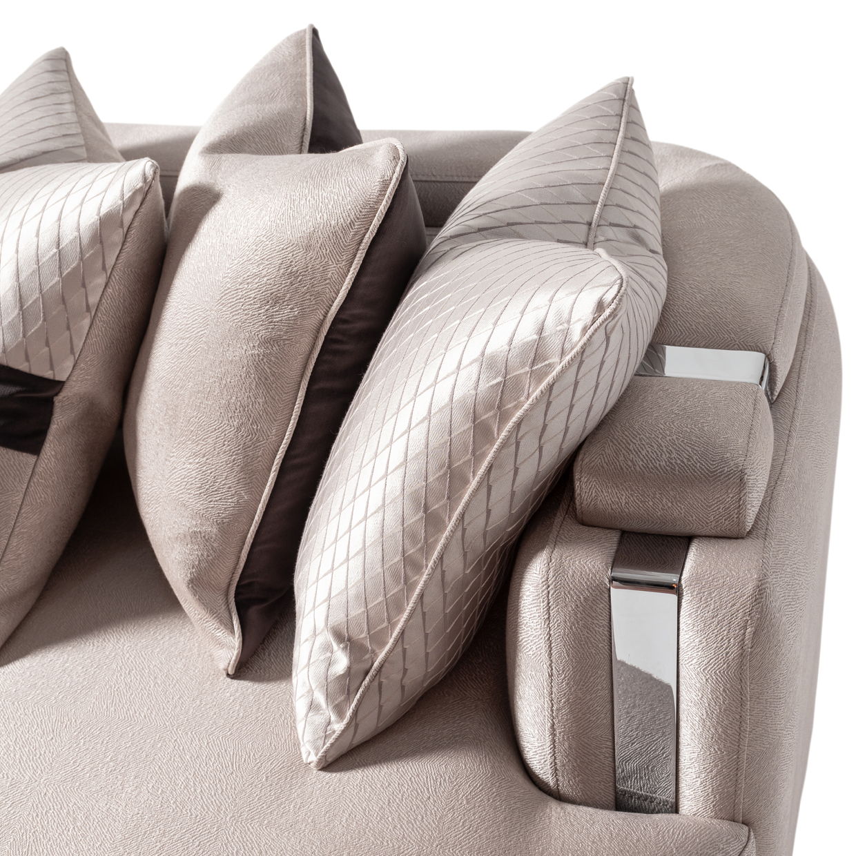 Carmela - Mansion Sofa - Zinc/Silver