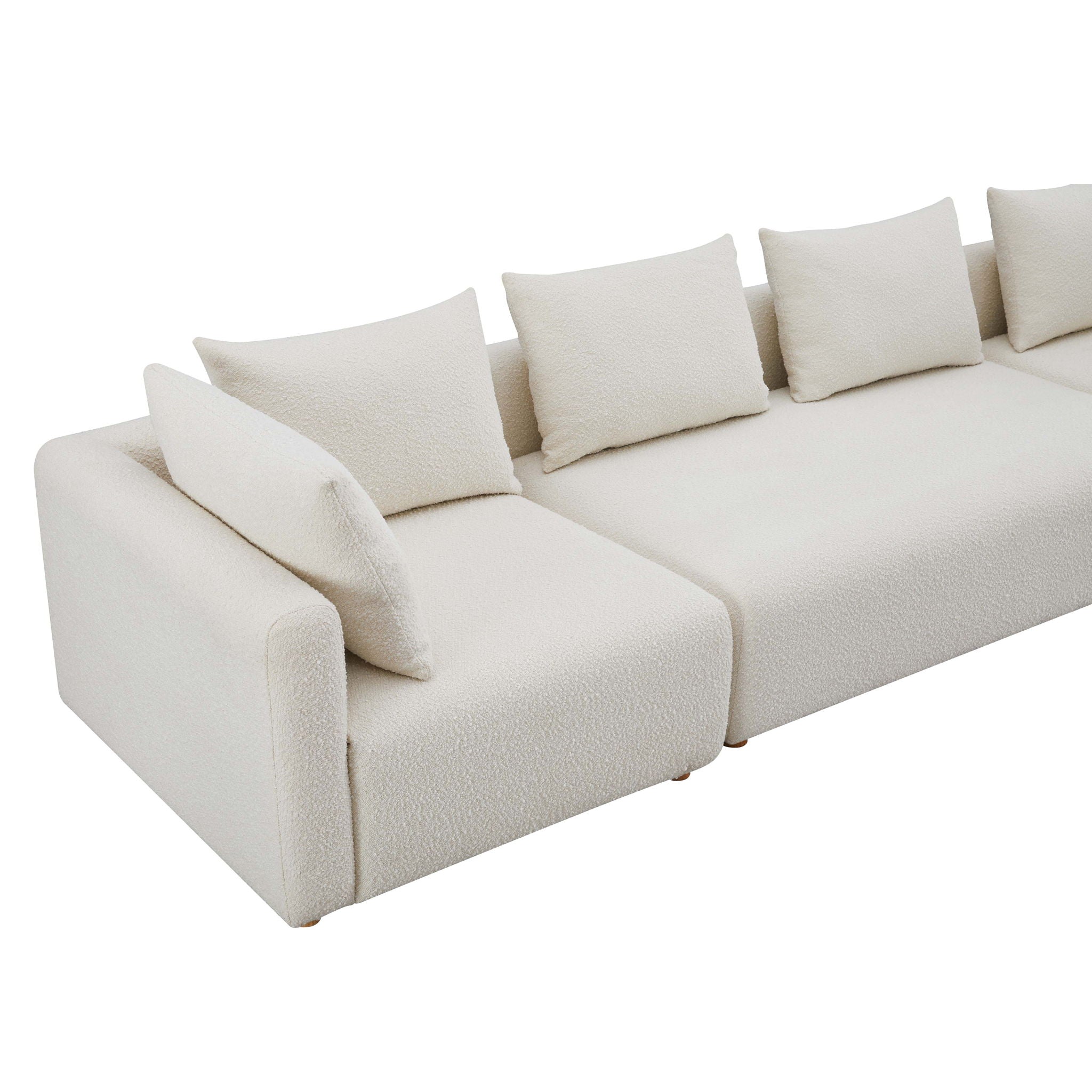 Hangover - Boucle Fabric Sofa - Cream