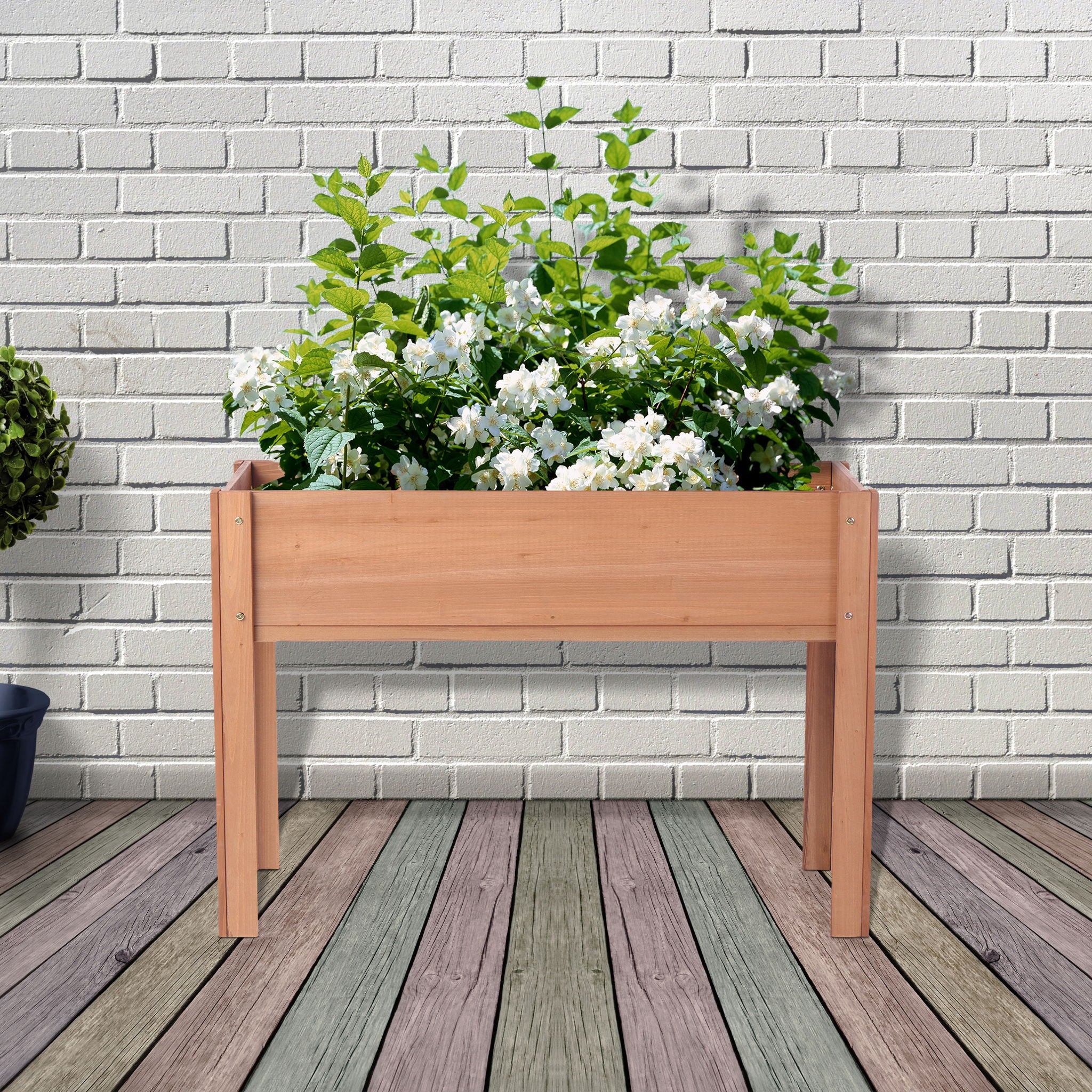 Raised Garden Bed With Legs, Elevated Planter Box For Outdoor Plants