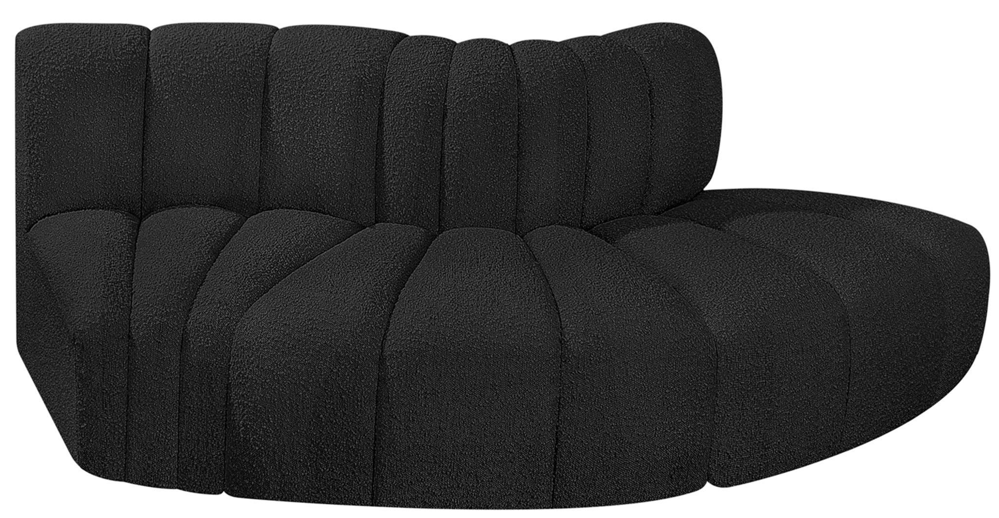 Arc - Boucle Fabric 3 Piece Modular Sofa