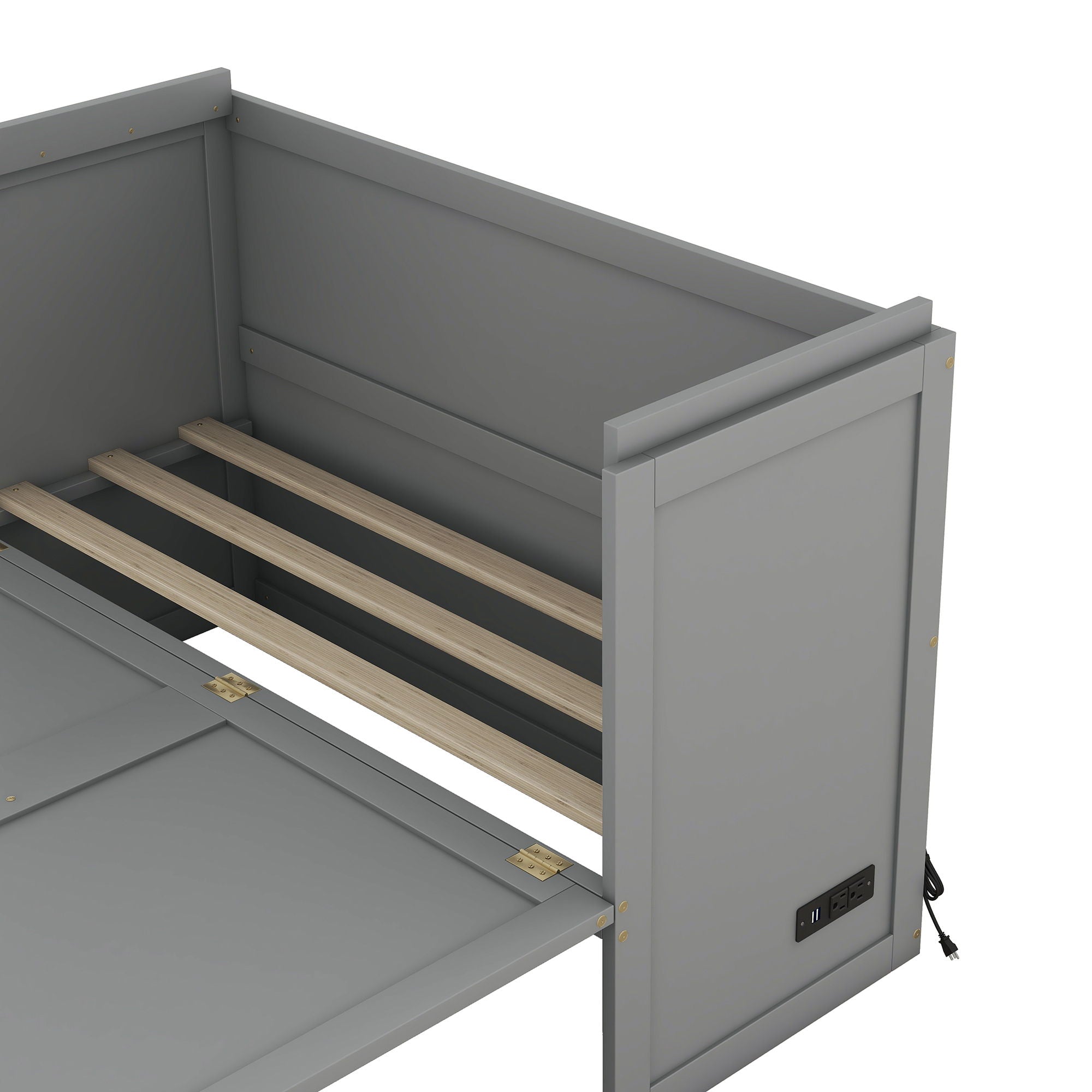 Murphy Bed With USB Port And A Large Drawer