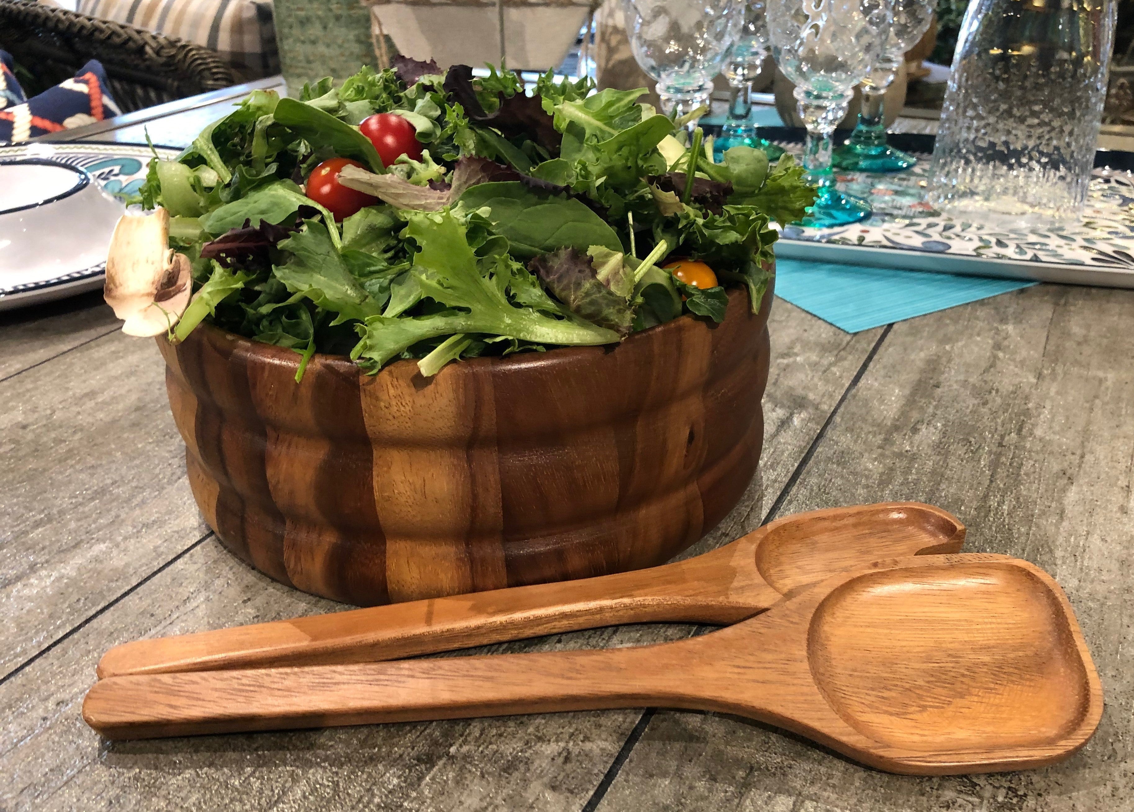 Large Salad Bowl with Servers