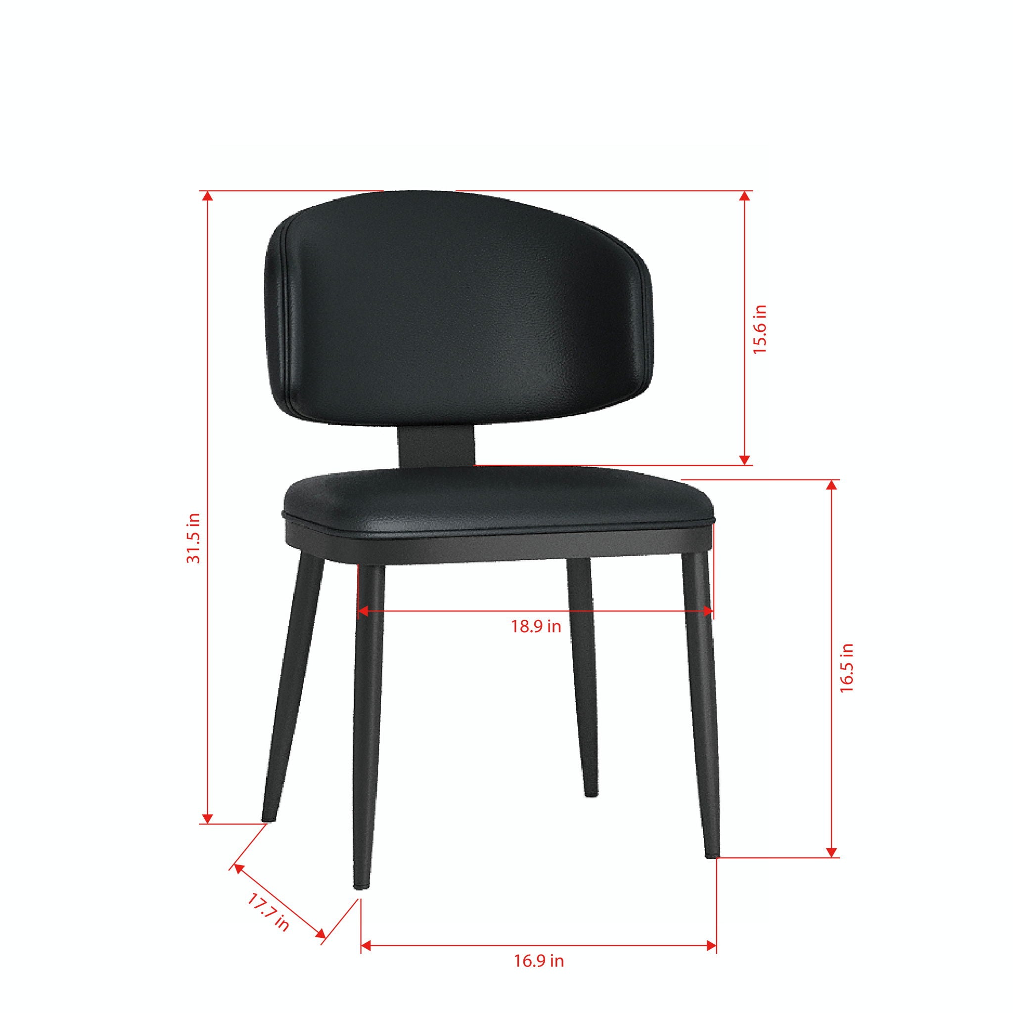Modern Dining Chairs For Kitchen (Set of 2)