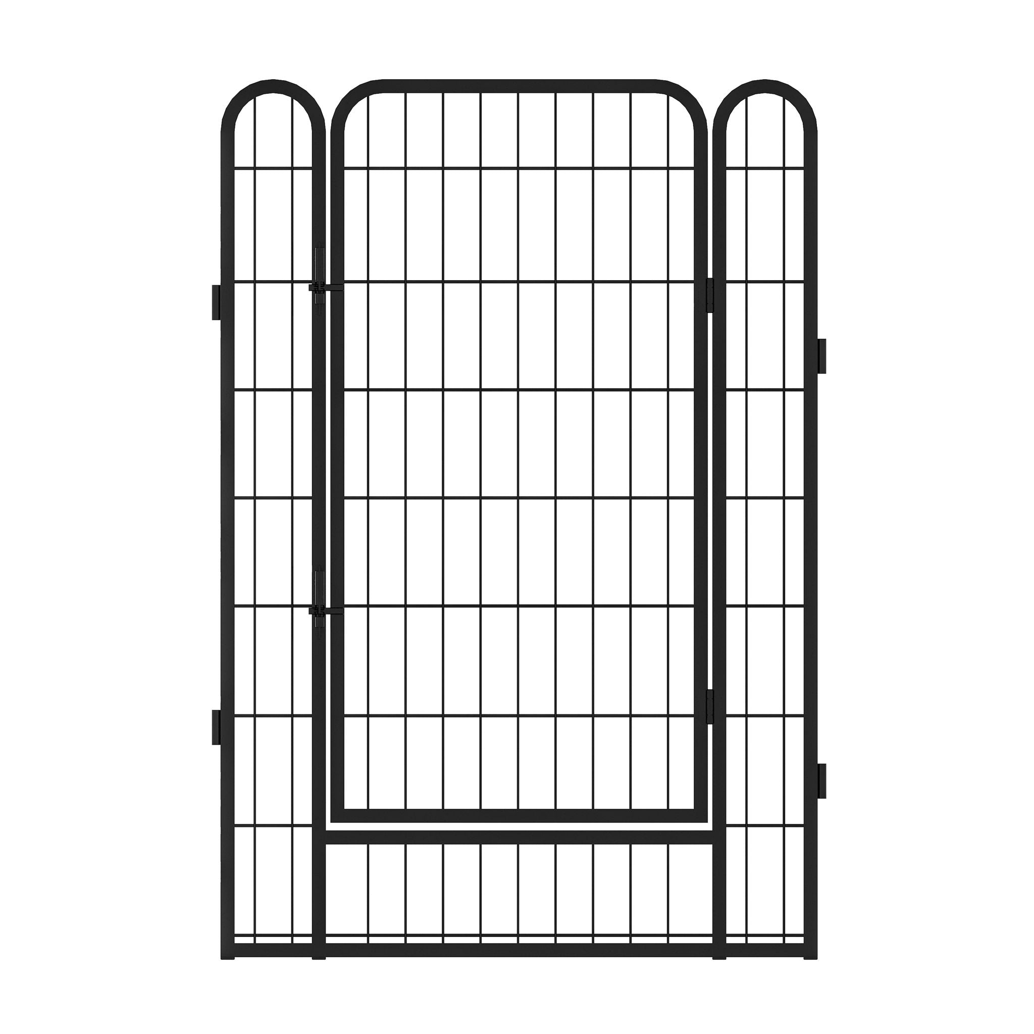 Heavy Duty Metal Playpen With Door, Dog Fence Pet Exercise Pen