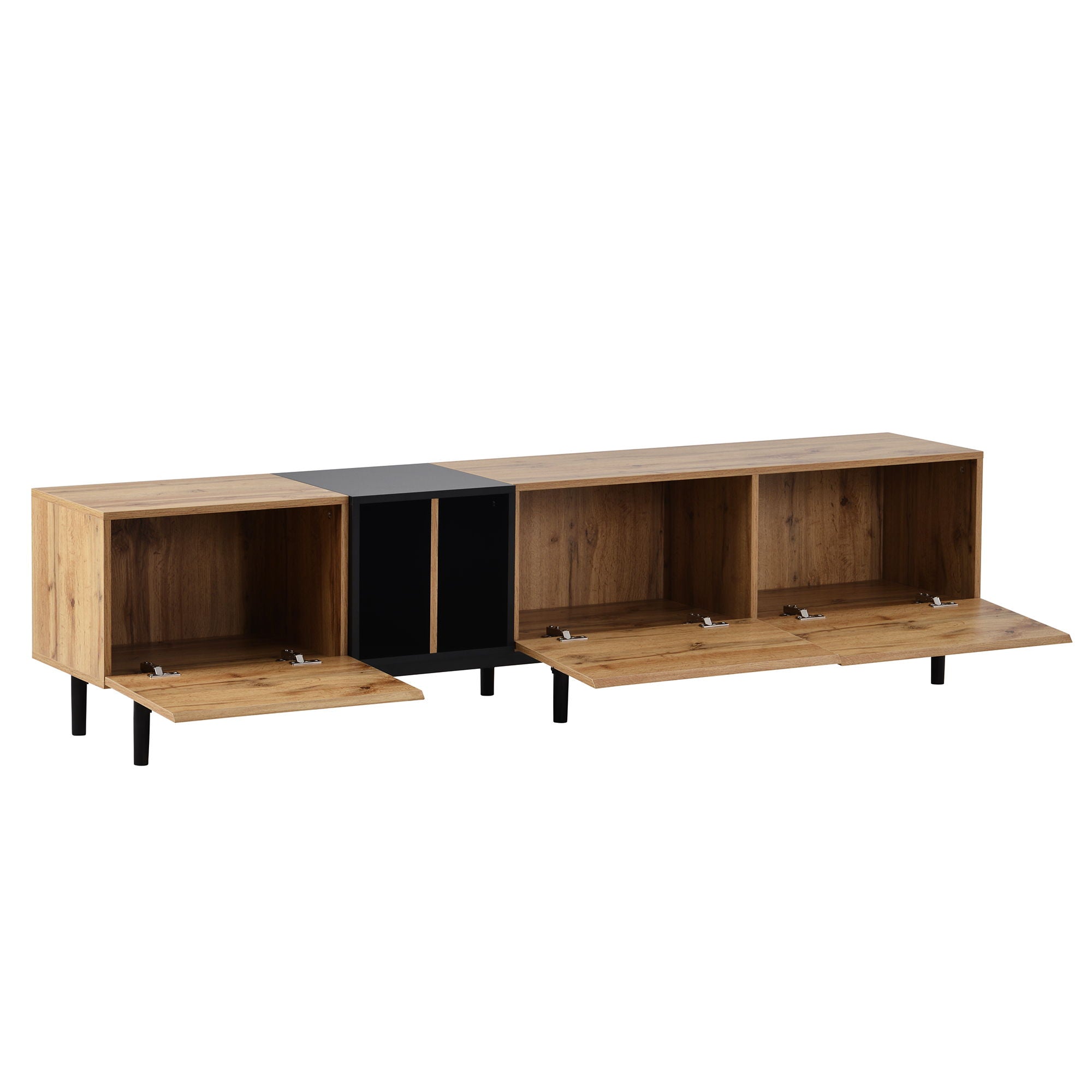 TV Stand With 3 Doors, Media Console Table
