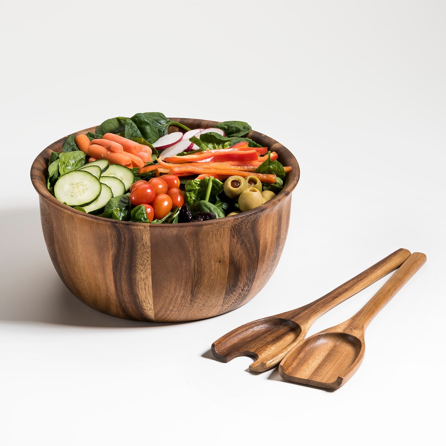 Large Salad Bowl with Servers