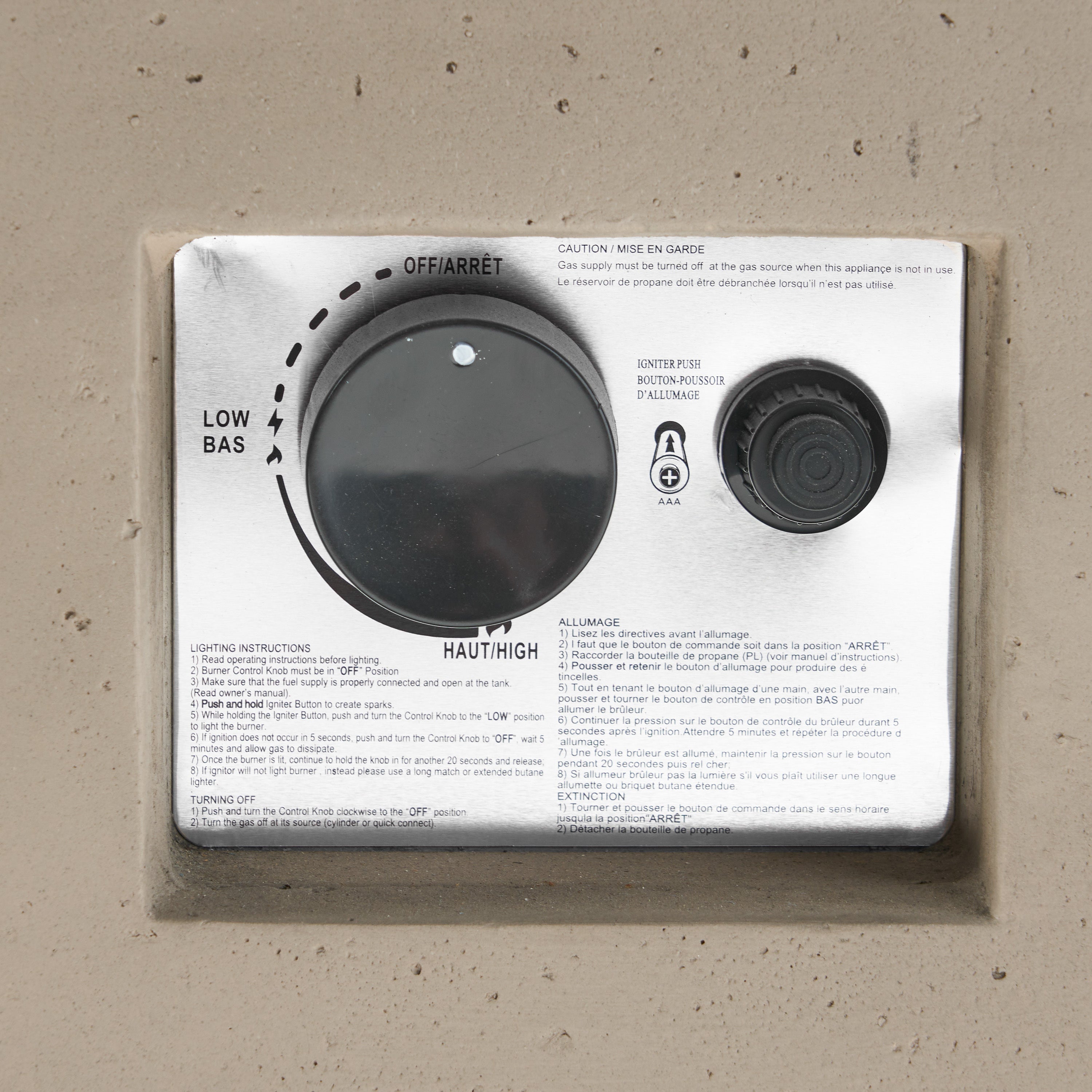 Modern 40' Outdoor 40,000 BTU Rectangular MgO Concrete Propane Fire Pit, Dark Grey