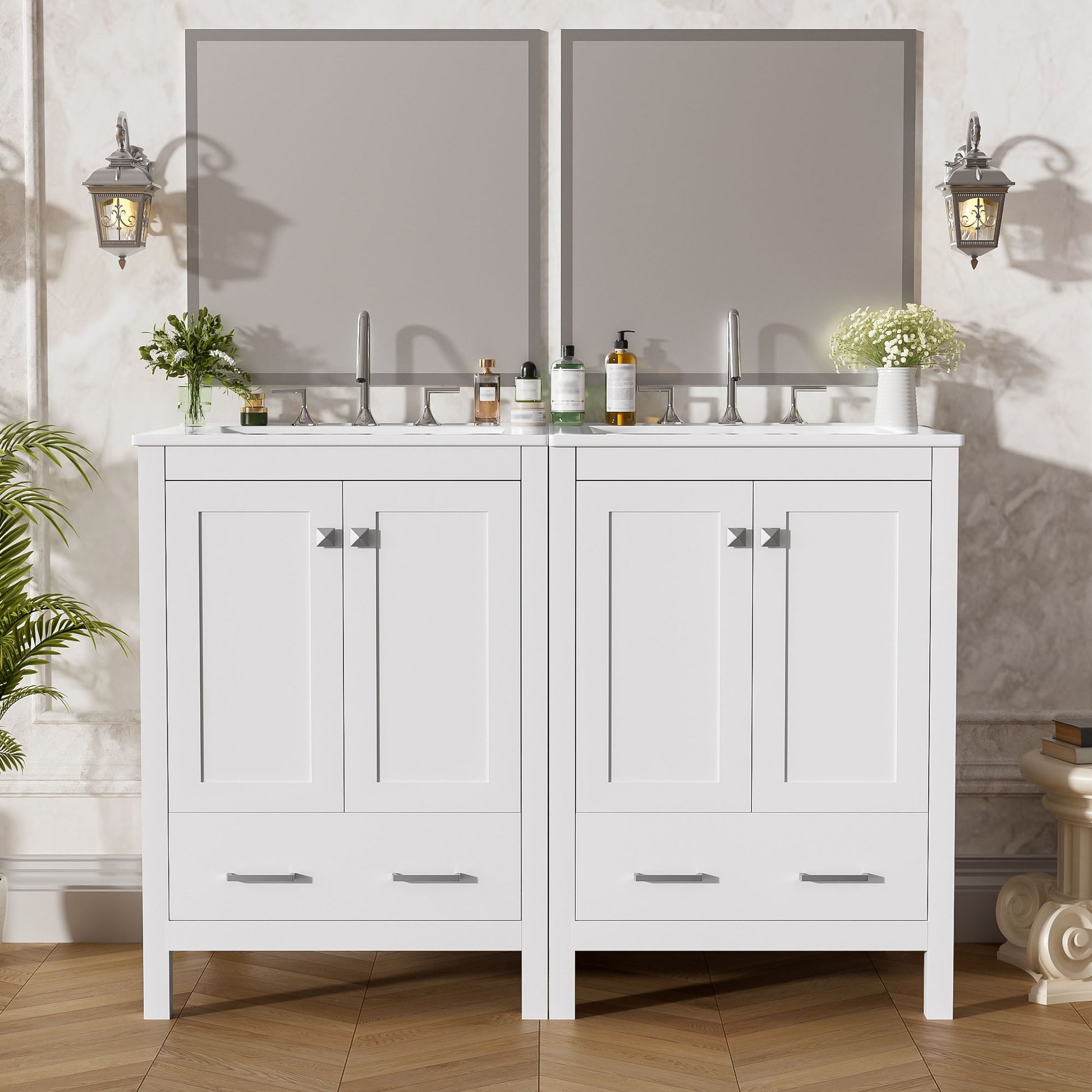 Bathroom Vanity With Integrated Undermount Ceramic Sink, 2 Doors And 1 Drawer, Soft Close Hinges - Best Buy Furniture