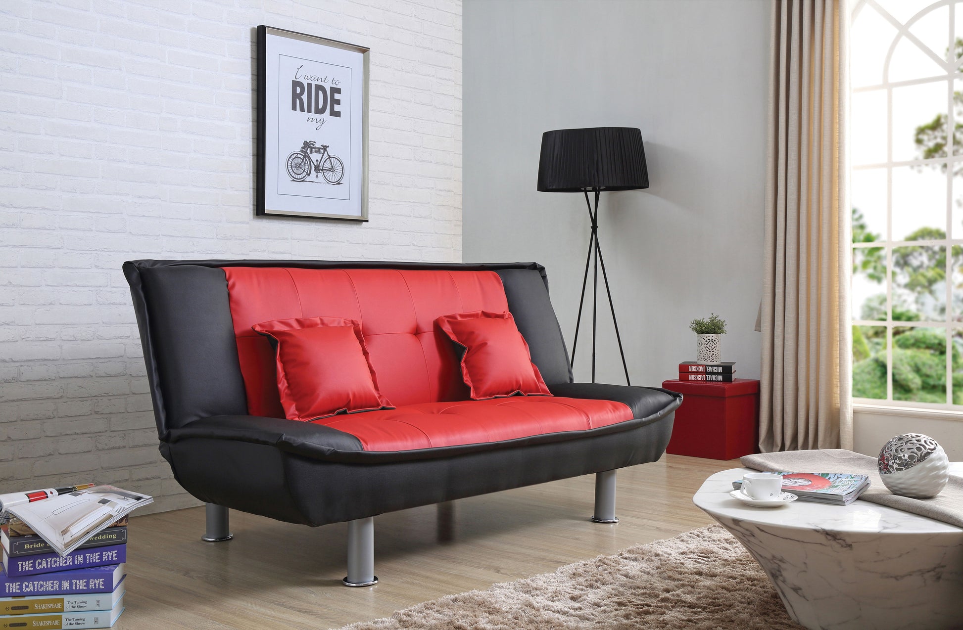 Lionel - Modern Design Sofa Bed - Black - Best Buy Furniture