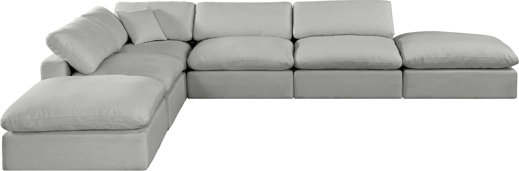 Comfy - 6 Piece Linen Modular Sectional - Best Buy Furniture