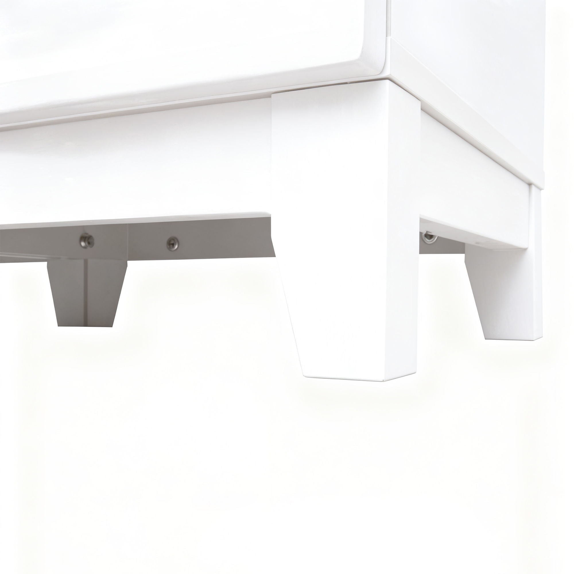 Wall Unit Entertainment Center With Glass Doors For TVs Up To 75" With Drawers For Living Room - White