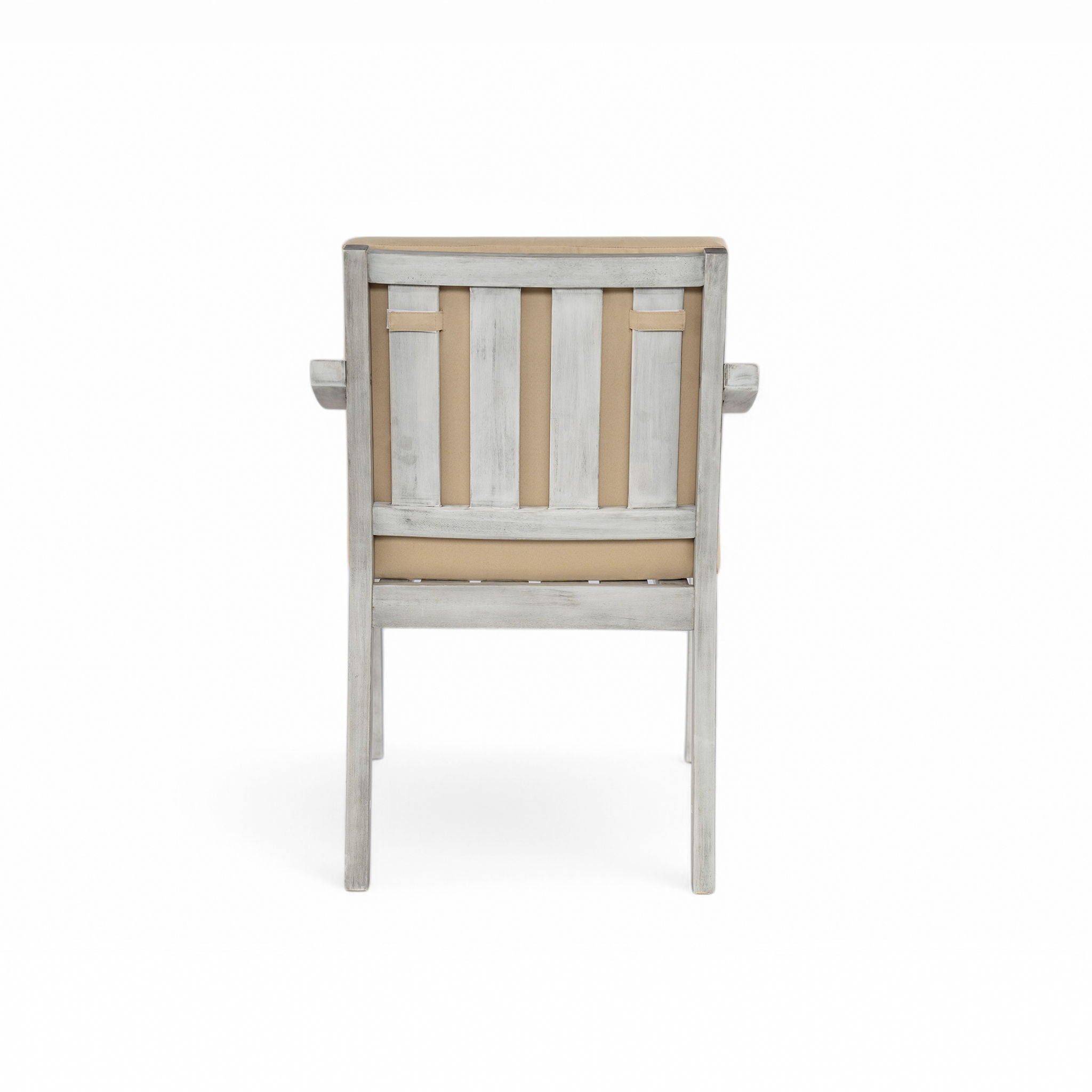 4 Person Outdoor Dining Set With Umbrella Hole And Removable Cushions For Patio - Gray