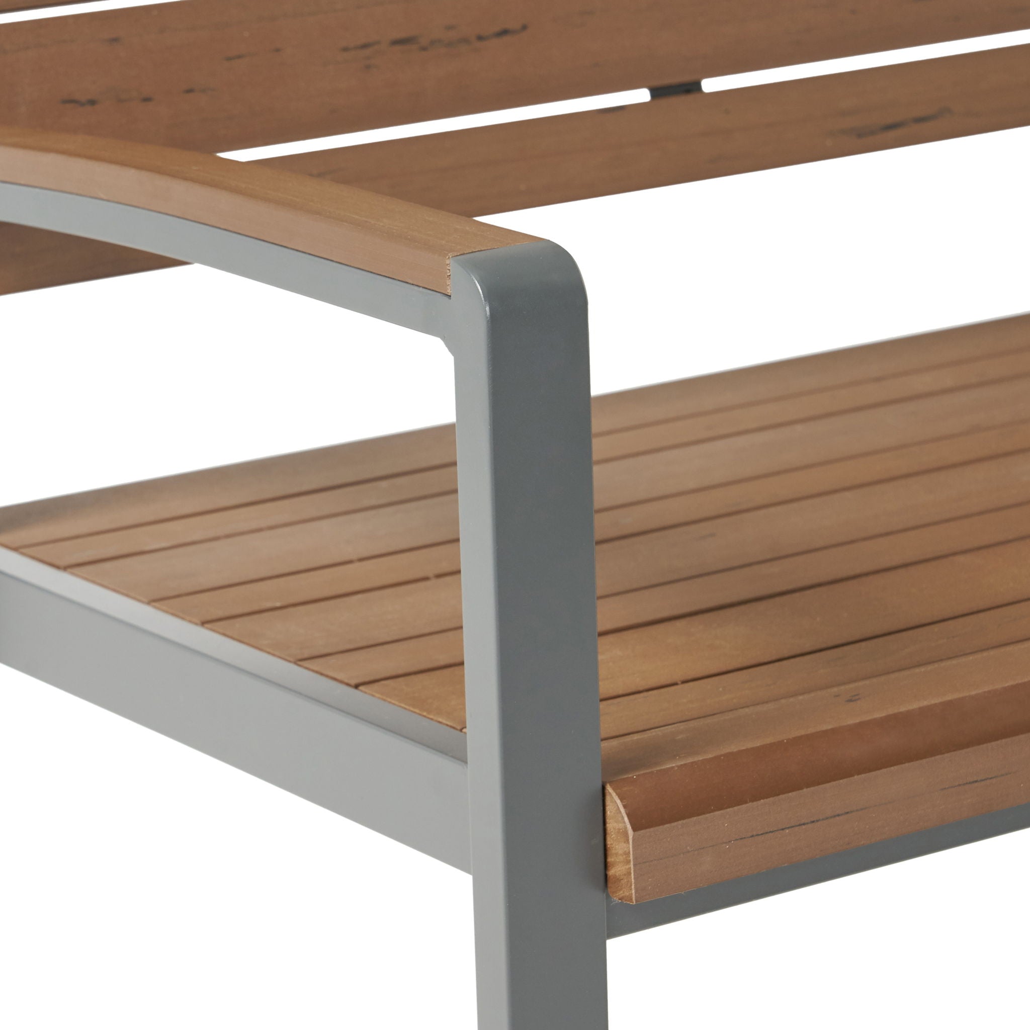 Davos - Bench - Gray / Brown