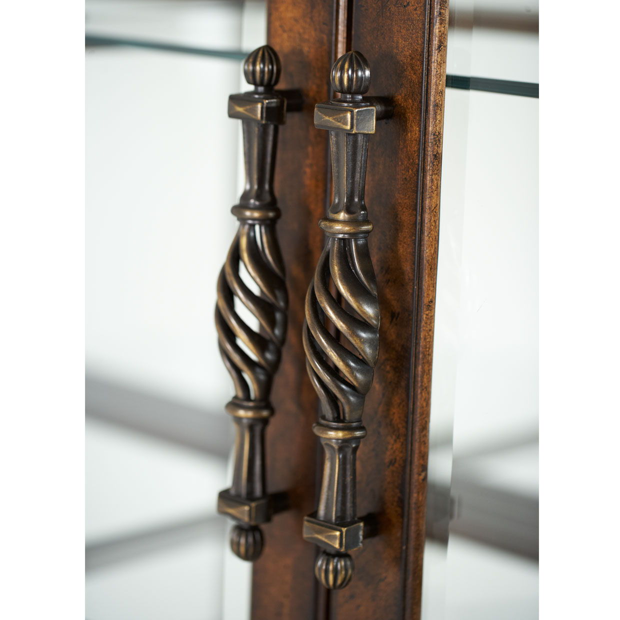 Windsor Court - China Cabinet - Vintage Fruitwood