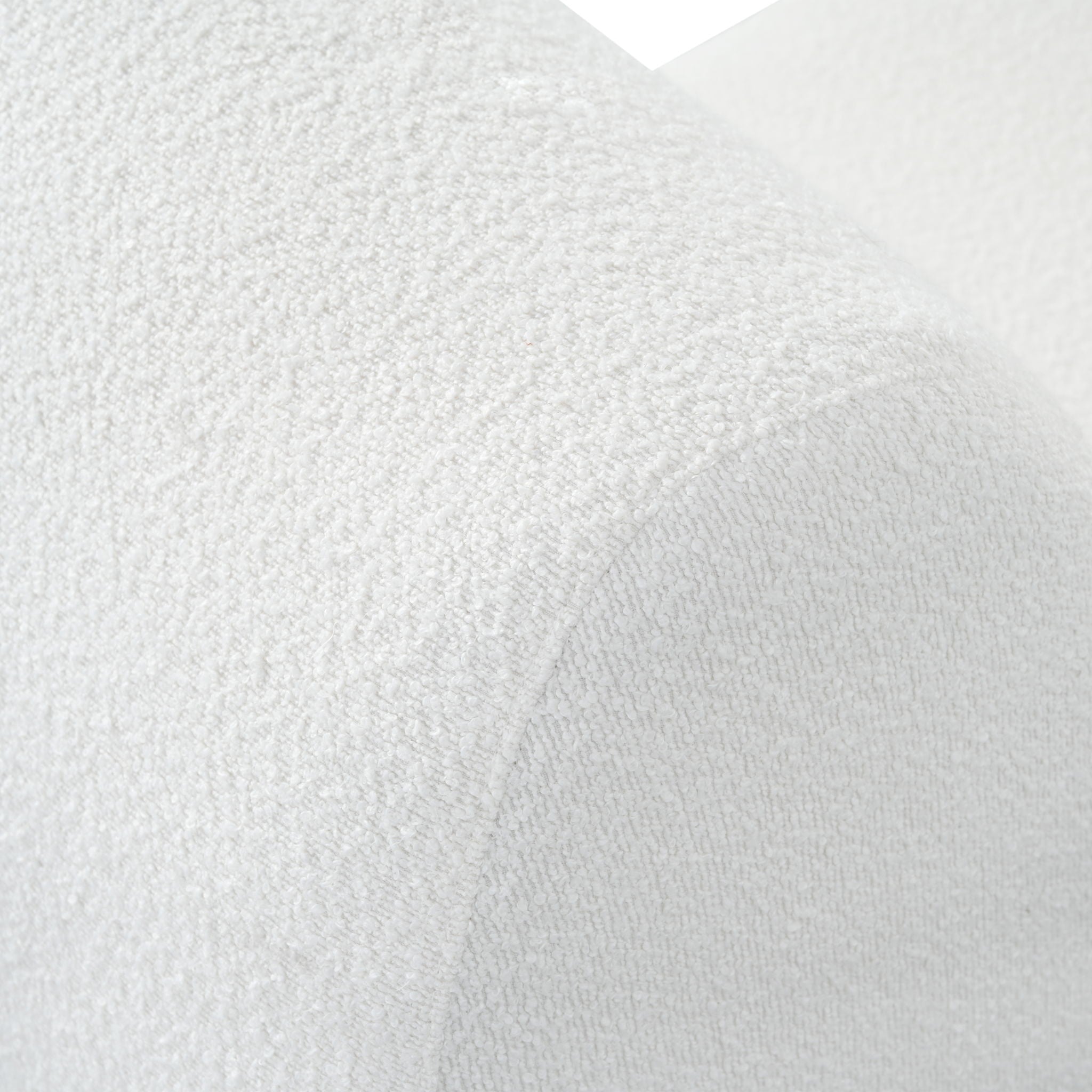 Curved Lounge Chair With Ottoman And High Resilience Foam