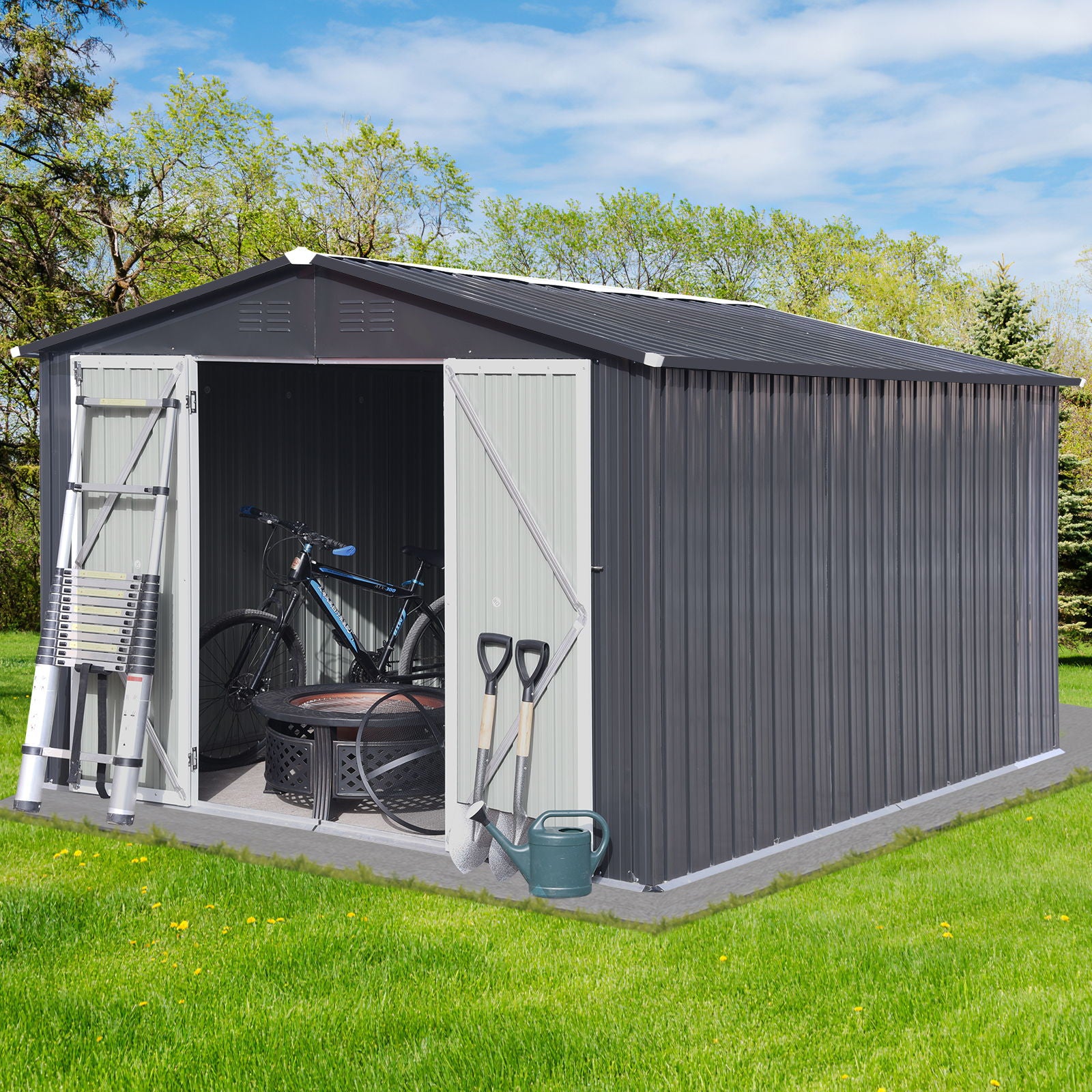 10'x12' Garden Sheds Outdoor Storage Sheds