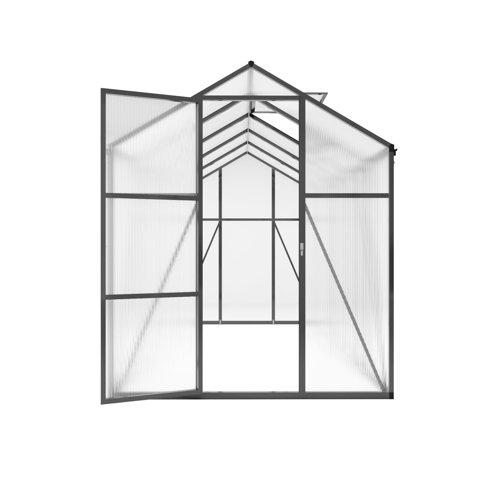 Gain Height Windproof Greenhouse With Raised Base