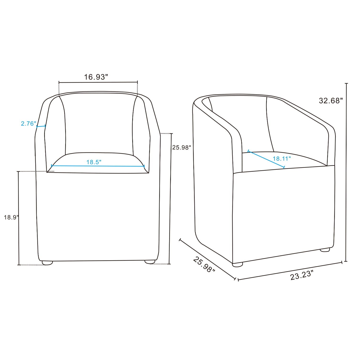 Anna - Round Armchair