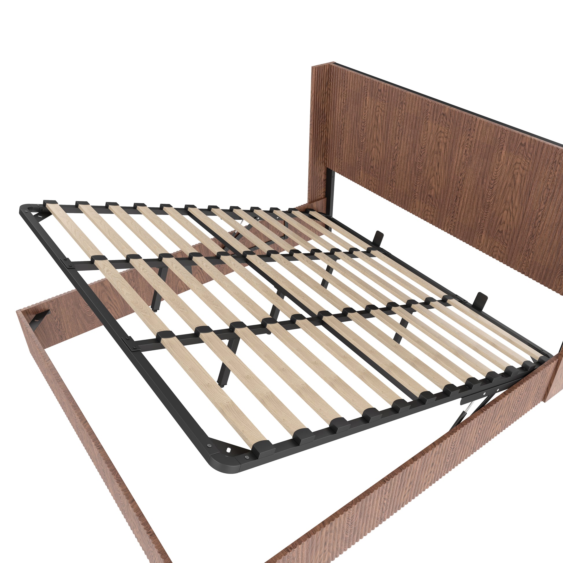 Luna Modern Platform Lift Storage Bed King - Best Buy Furniture