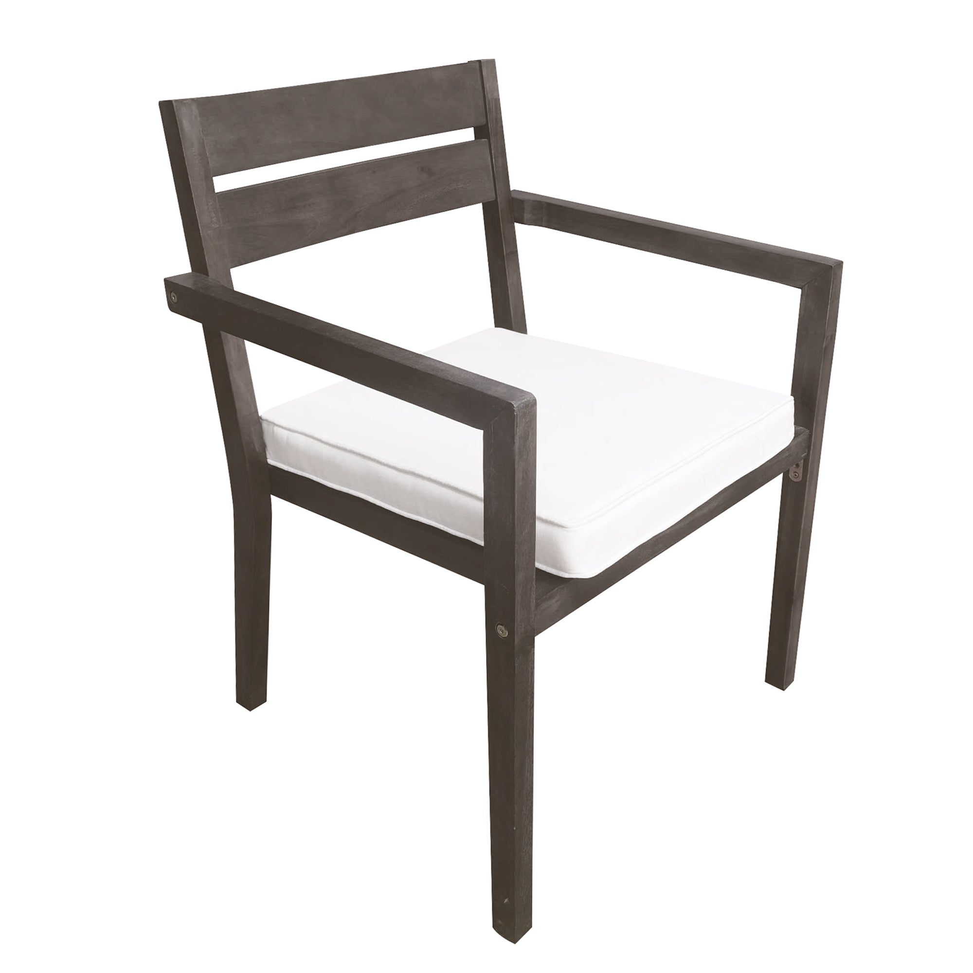 7 Pieces Acacia Wood Outdoor Dining Set with Cushions