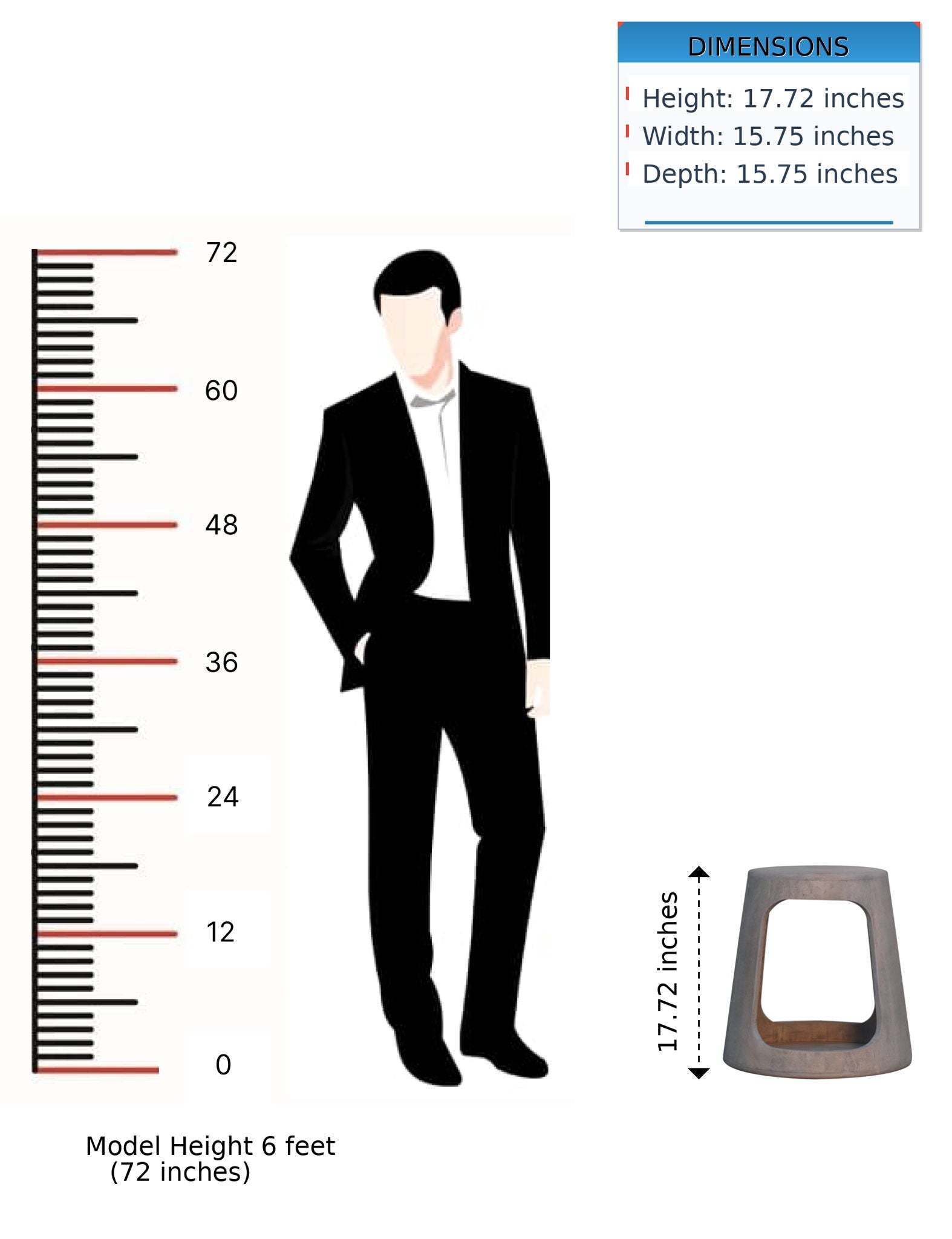 Acid - Open Side Table - Gray Ash