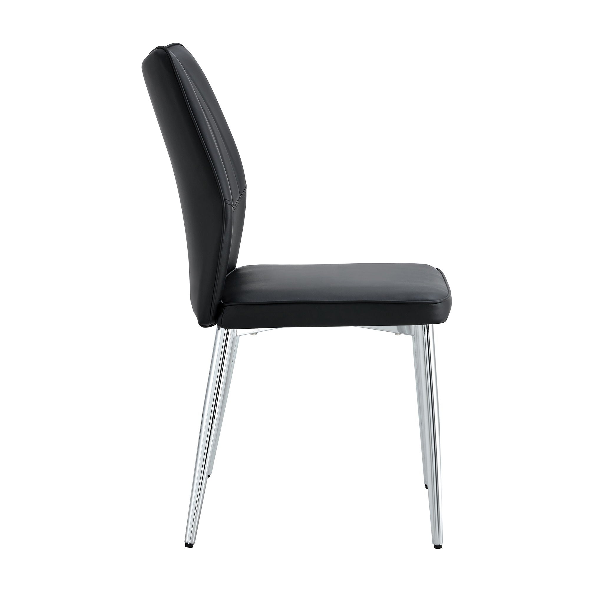 Modern Middle Ages Style Dining Chairs With Cushions And Metal Legs