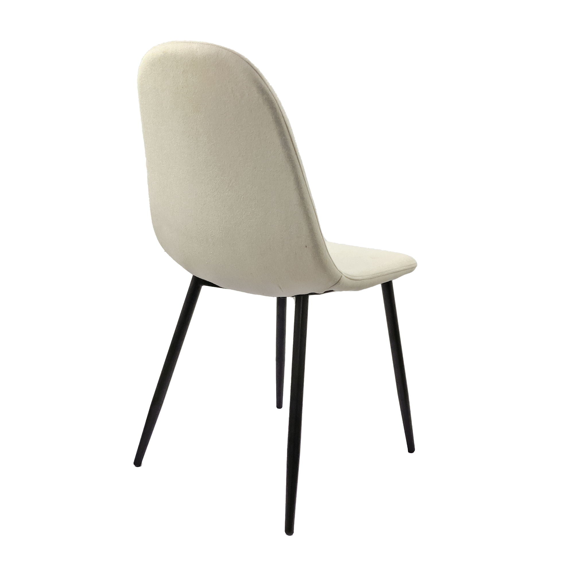 Modern Accent Dining Chairs Upholstered Seat, Metal Legs (Set of 4)