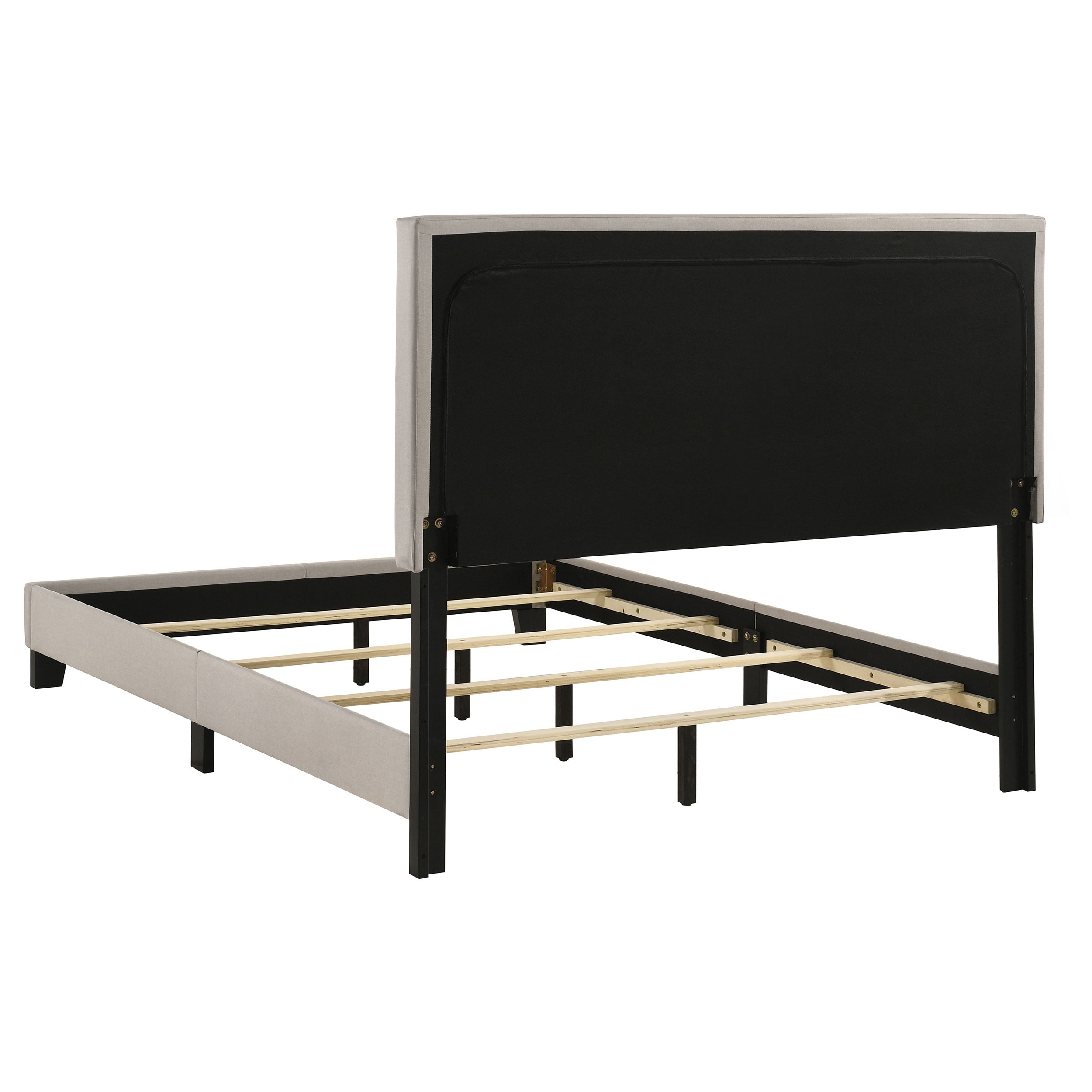 Boyd Upholstered Full Panel Bed Ivory-CoasterEveryday