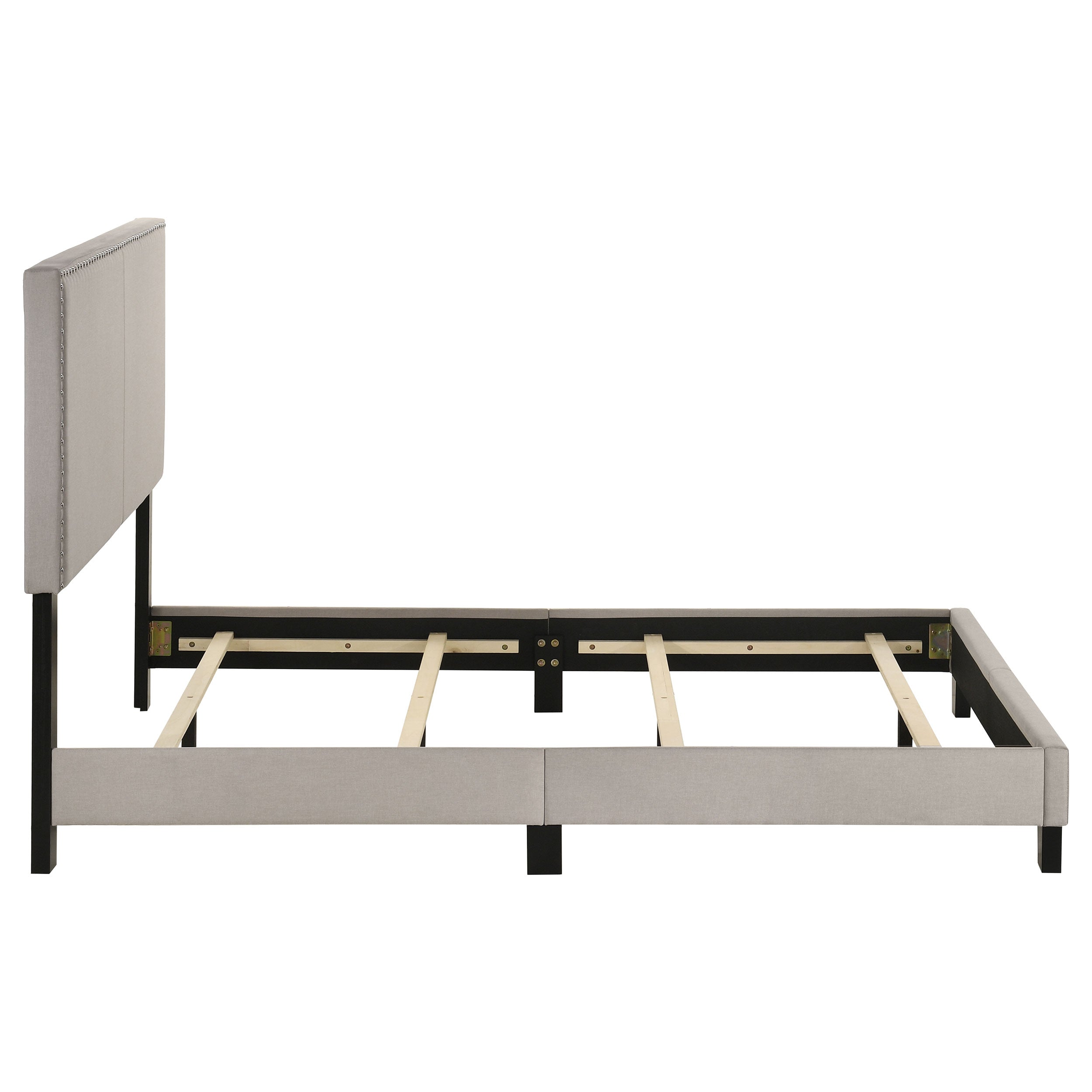 Boyd Upholstered Full Panel Bed Ivory-CoasterEveryday