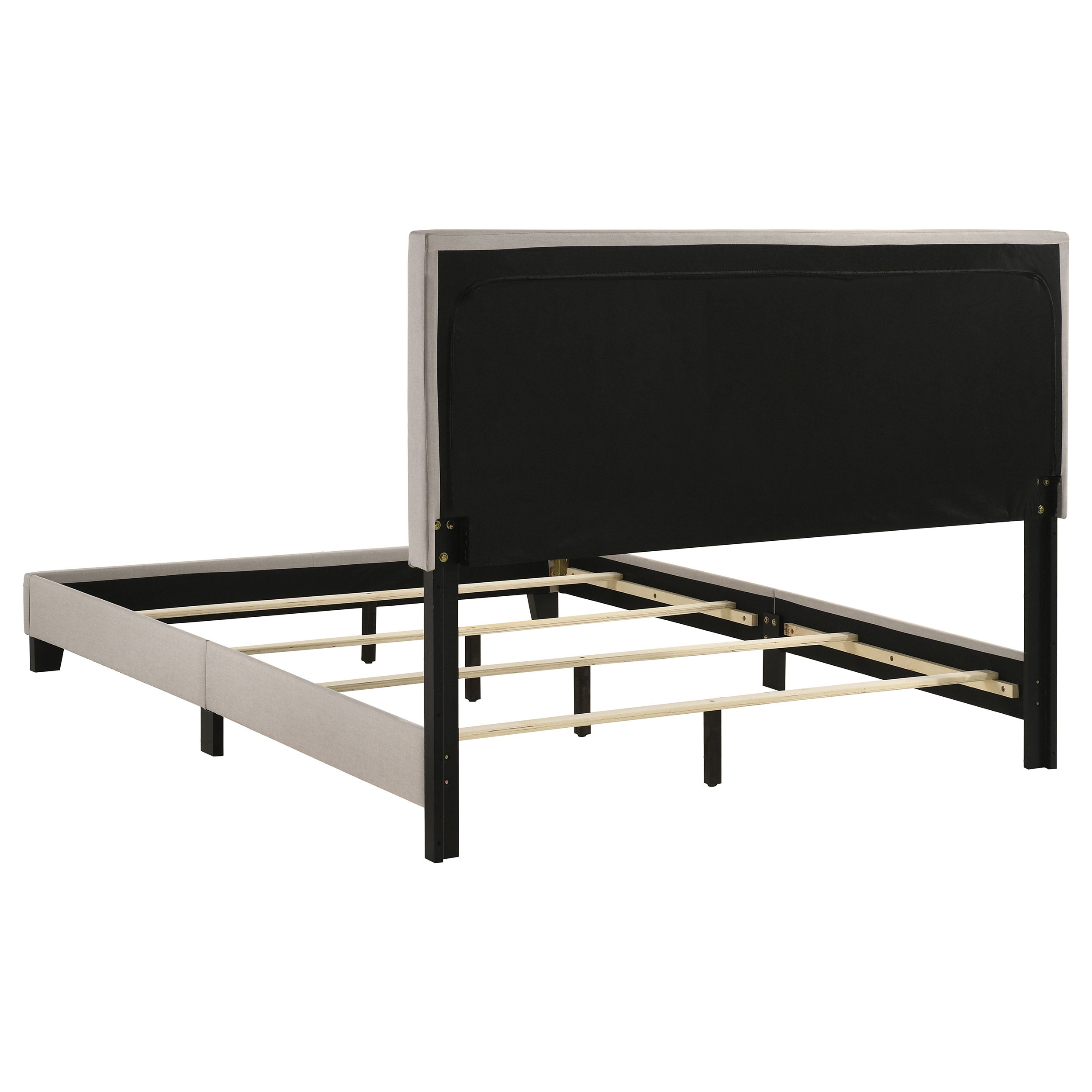Boyd Upholstered Queen Panel Bed Ivory-CoasterEveryday