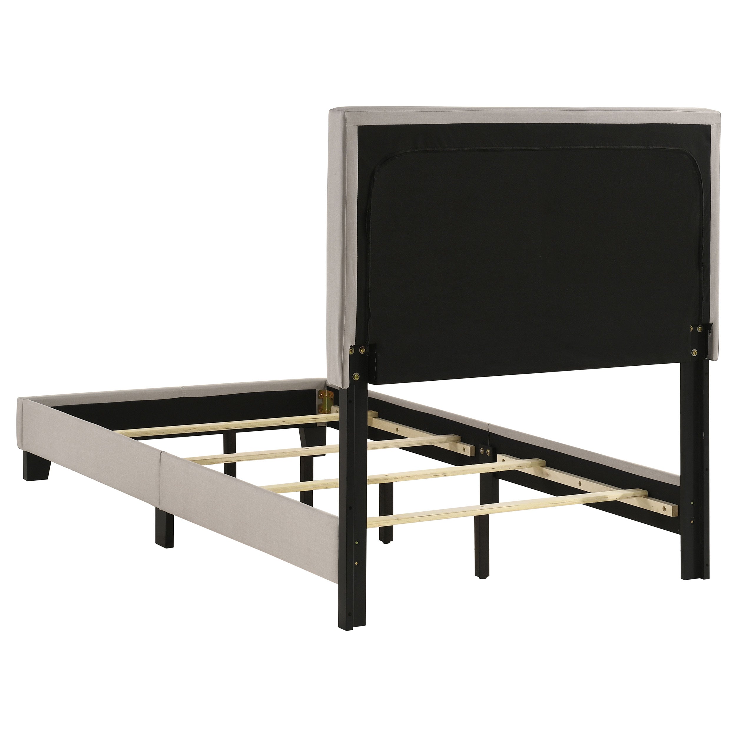 Boyd Upholstered Twin Panel Bed Ivory-CoasterEveryday