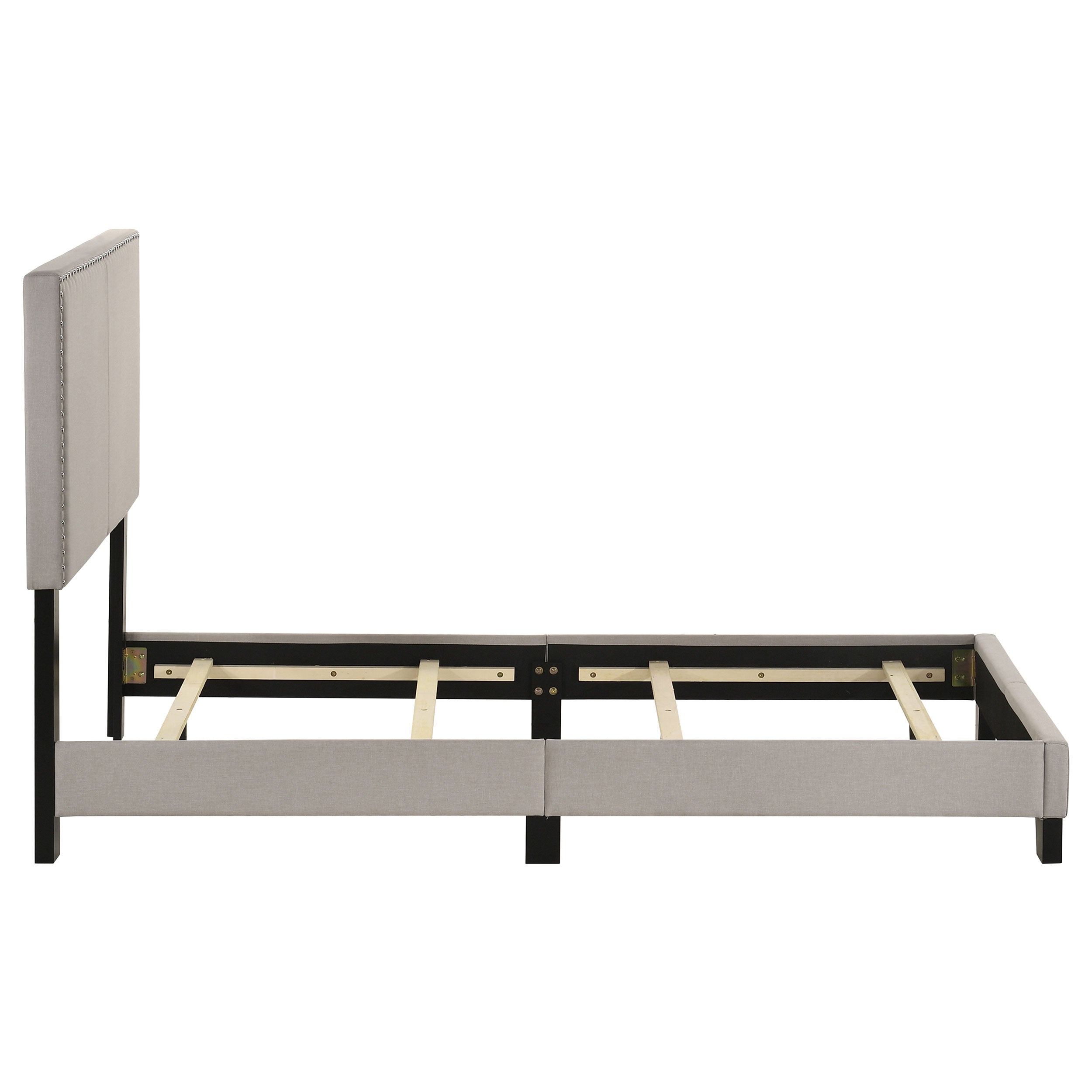Boyd Upholstered Twin Panel Bed Ivory-CoasterEveryday