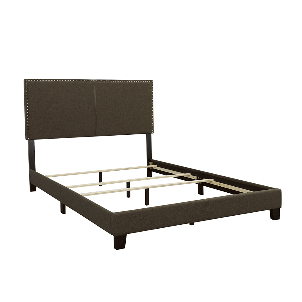 Boyd Upholstered California King Panel Bed Charcoal-CoasterEveryday