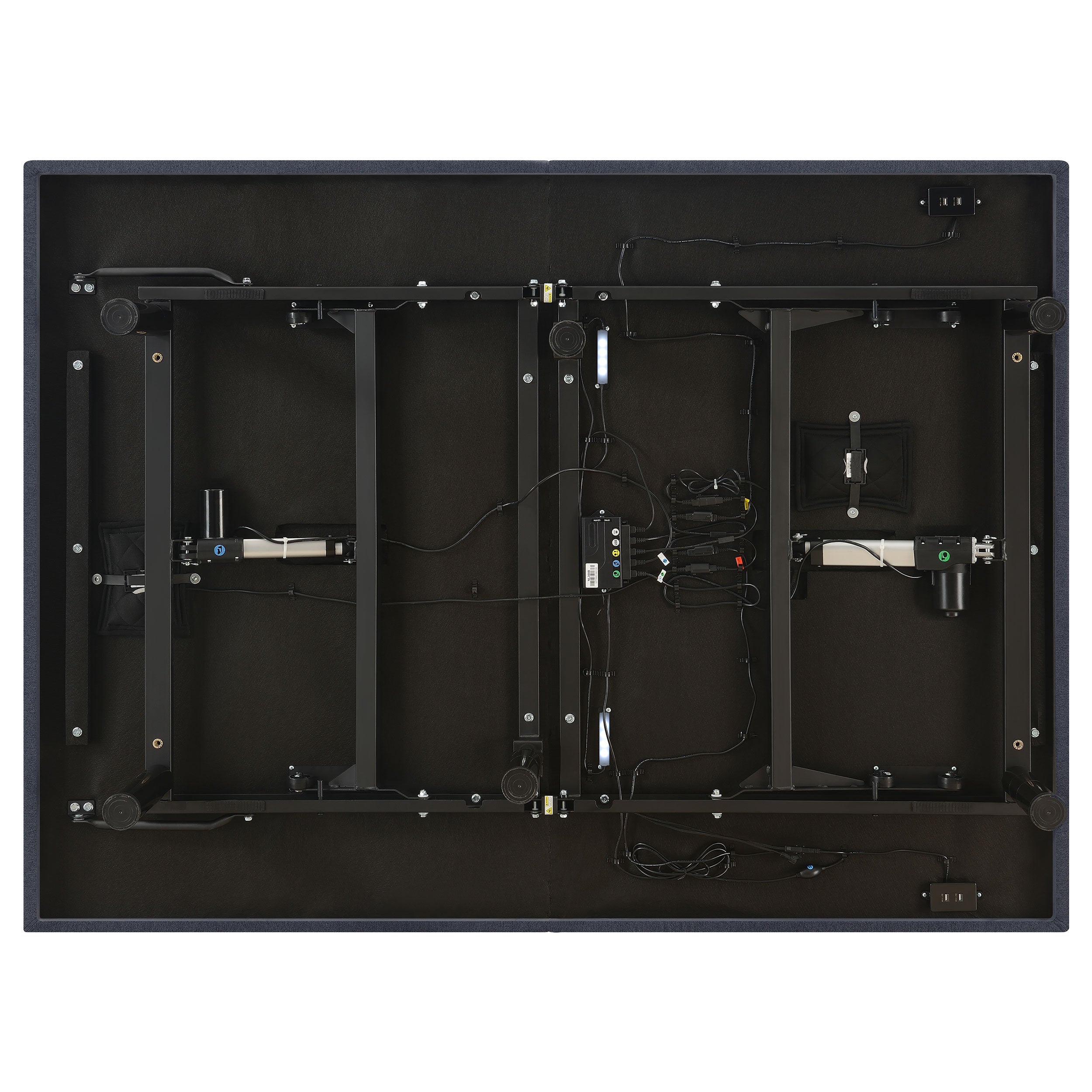 Negan California King Adjustable Bed Base Grey and Black-CoasterEveryday