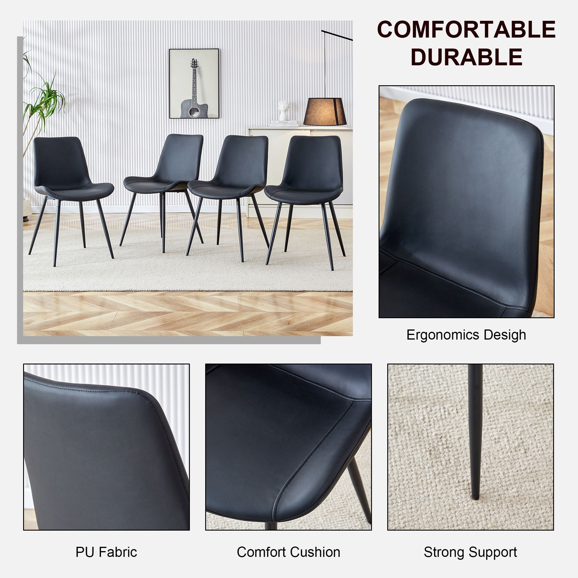 Modern Medieval Style Restaurant Cushioned Chairs With Suede Backrests