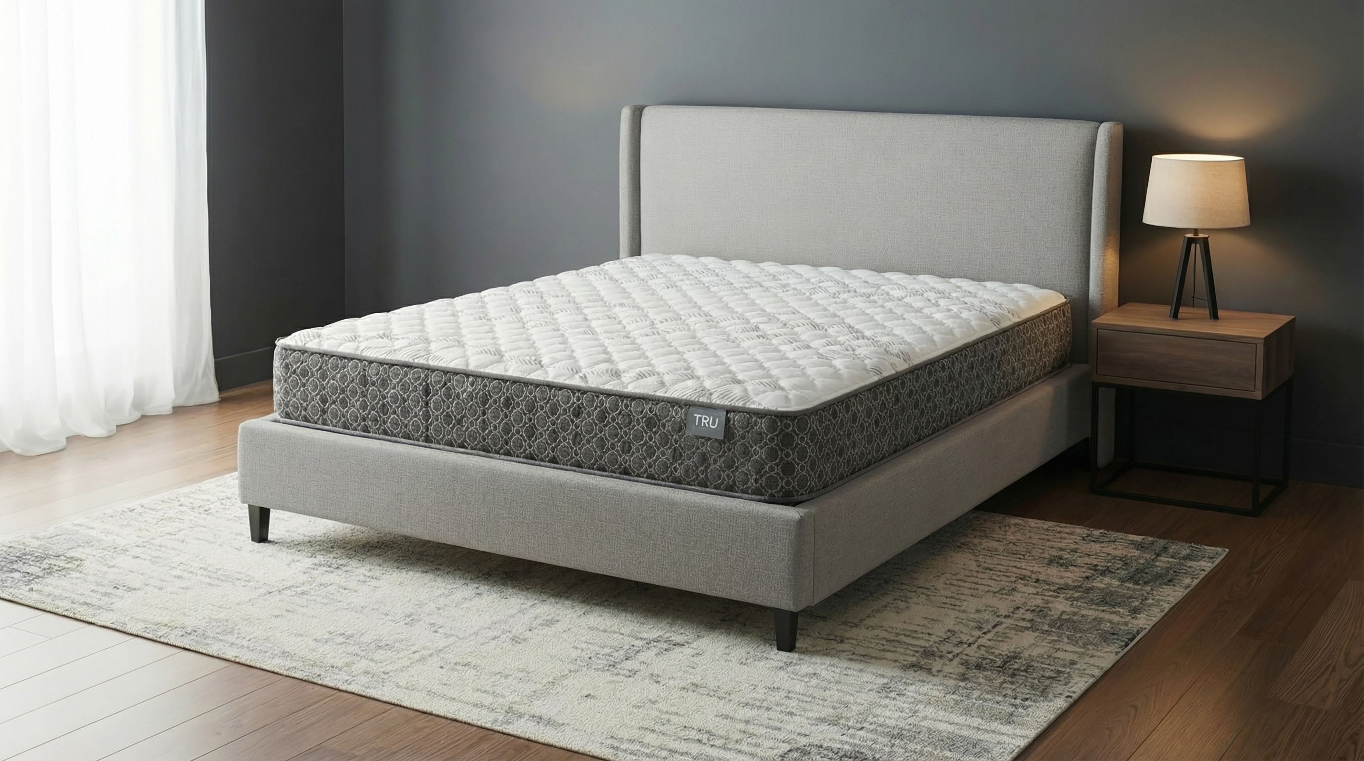 Hayes Twin Firm Tight Top Hybrid Mattress White-