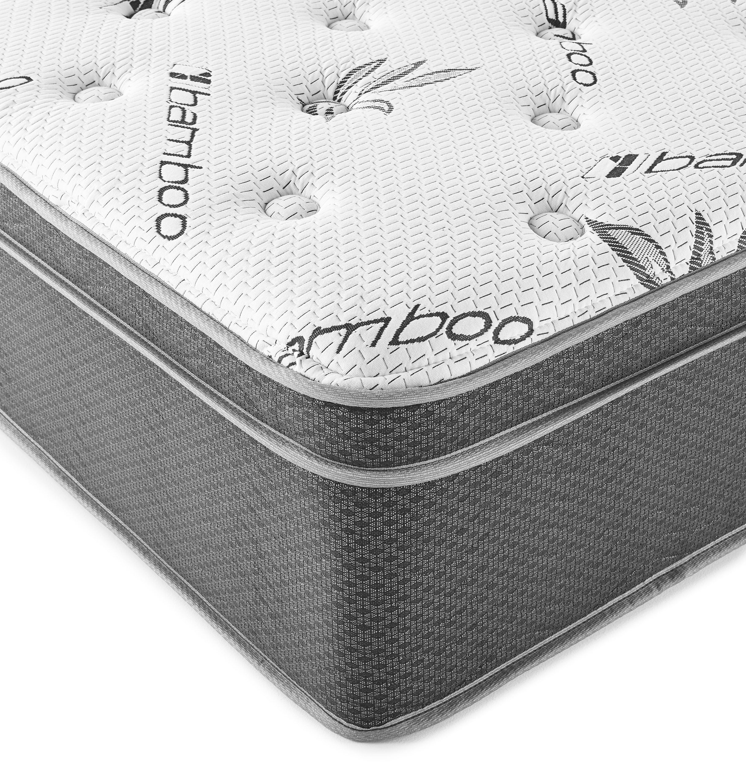 Sommet 13-inch Twin Bamboo Euro Top Memory Foam Hybrid Mattress-