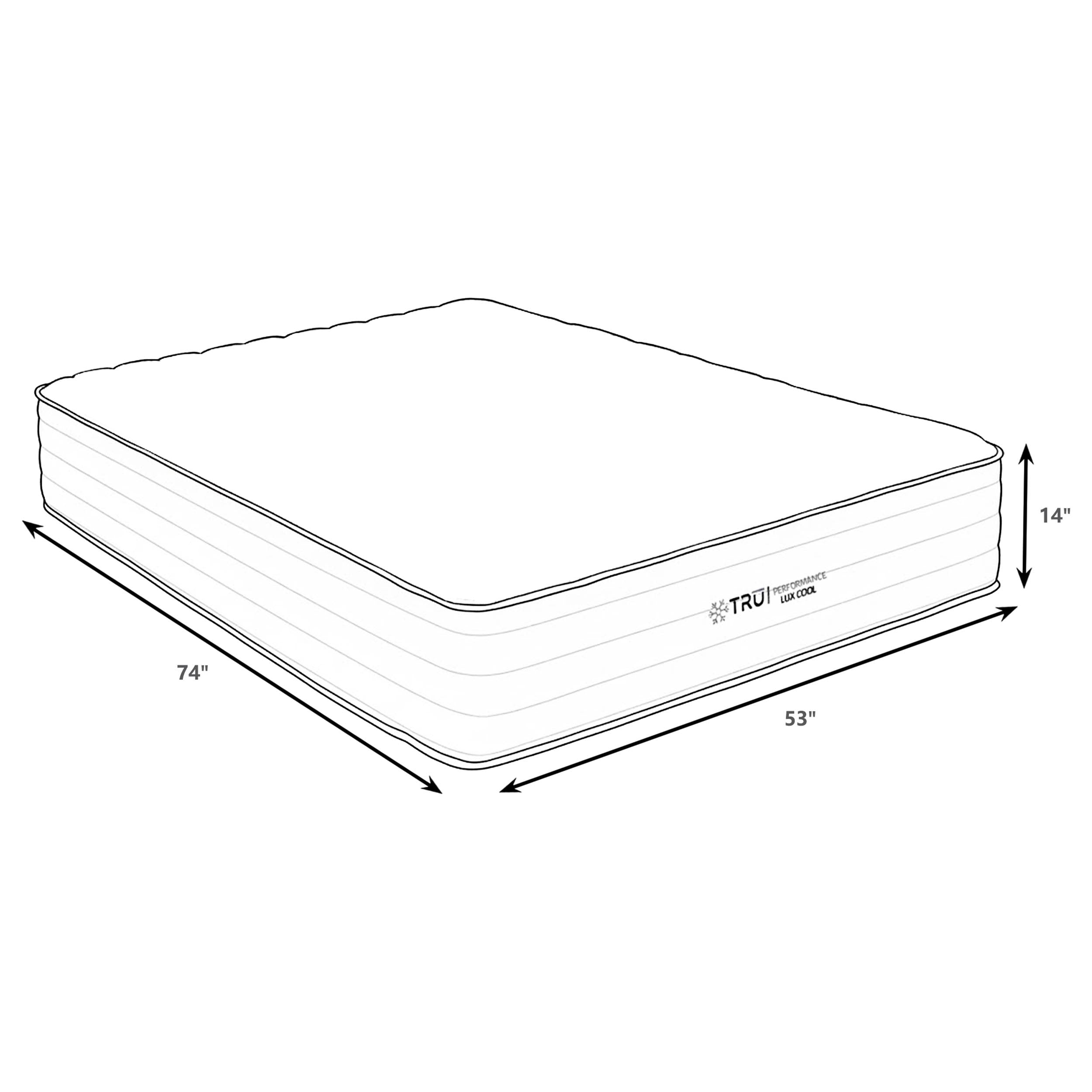 Montlake 14-inch Full Cool Firm Memory Foam Hybrid Mattress-