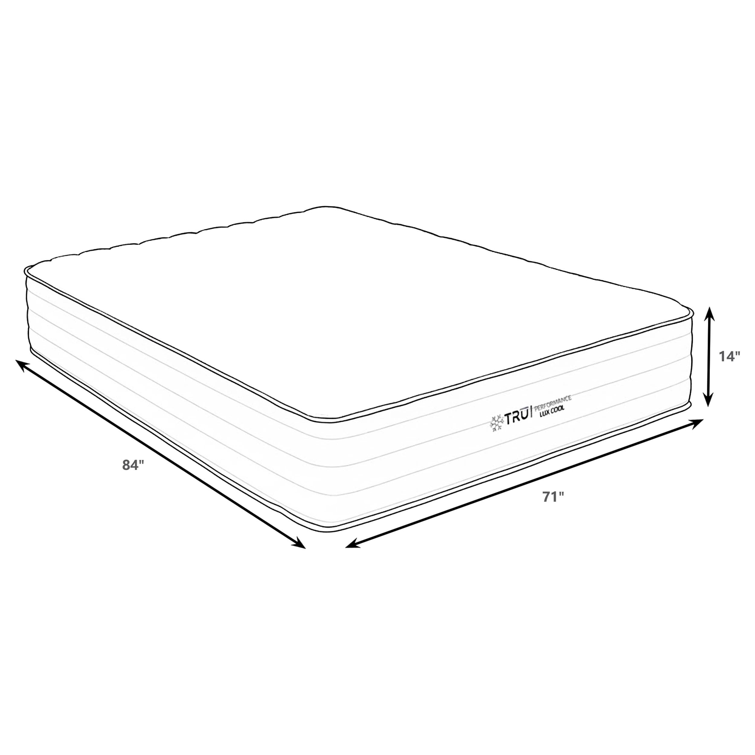 Montlake 14-inch California King Cool Firm Foam Hybrid Mattress-