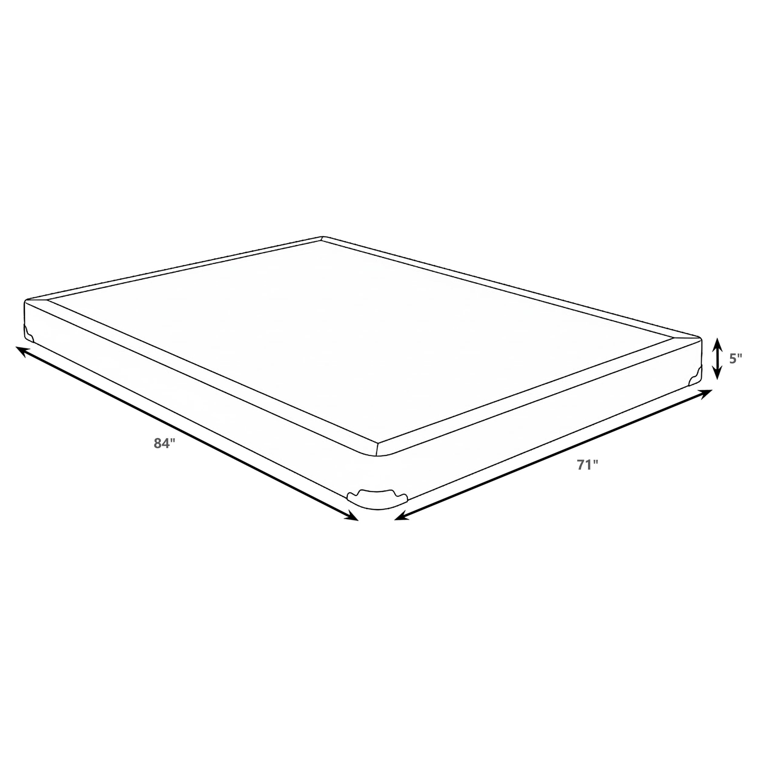 Mercer 5-inch Split California King Low Profile Foundation-
