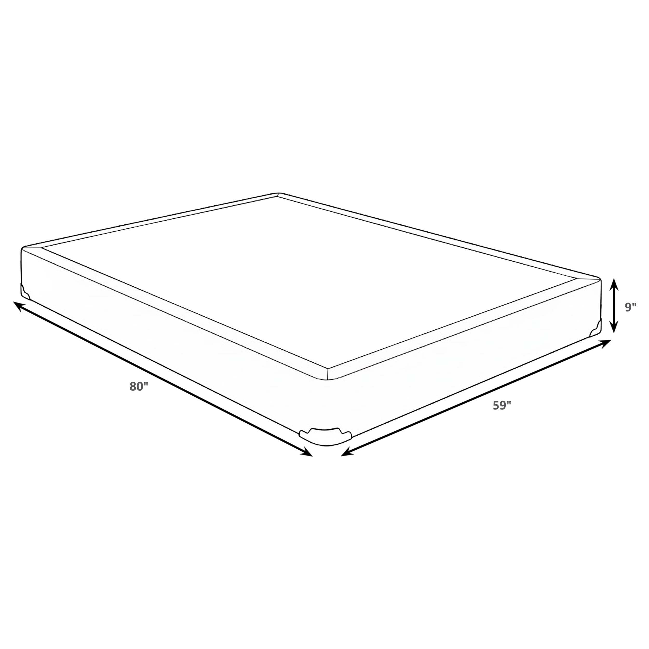 Mercer 9-inch Queen Standard Box Spring Foundation-