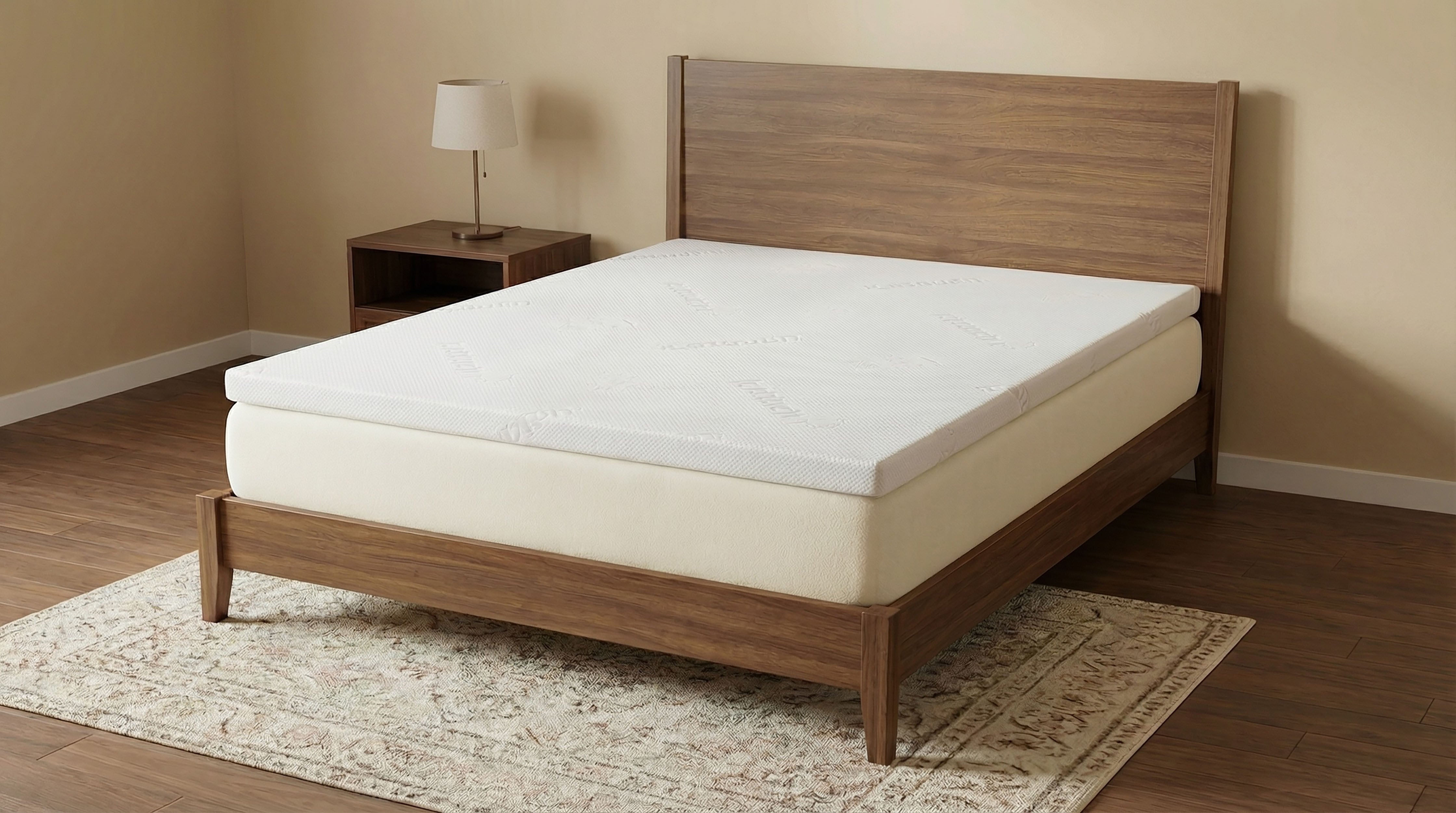 Cascade 3-inch Eastern King Cool Memory Foam Mattress Topper-