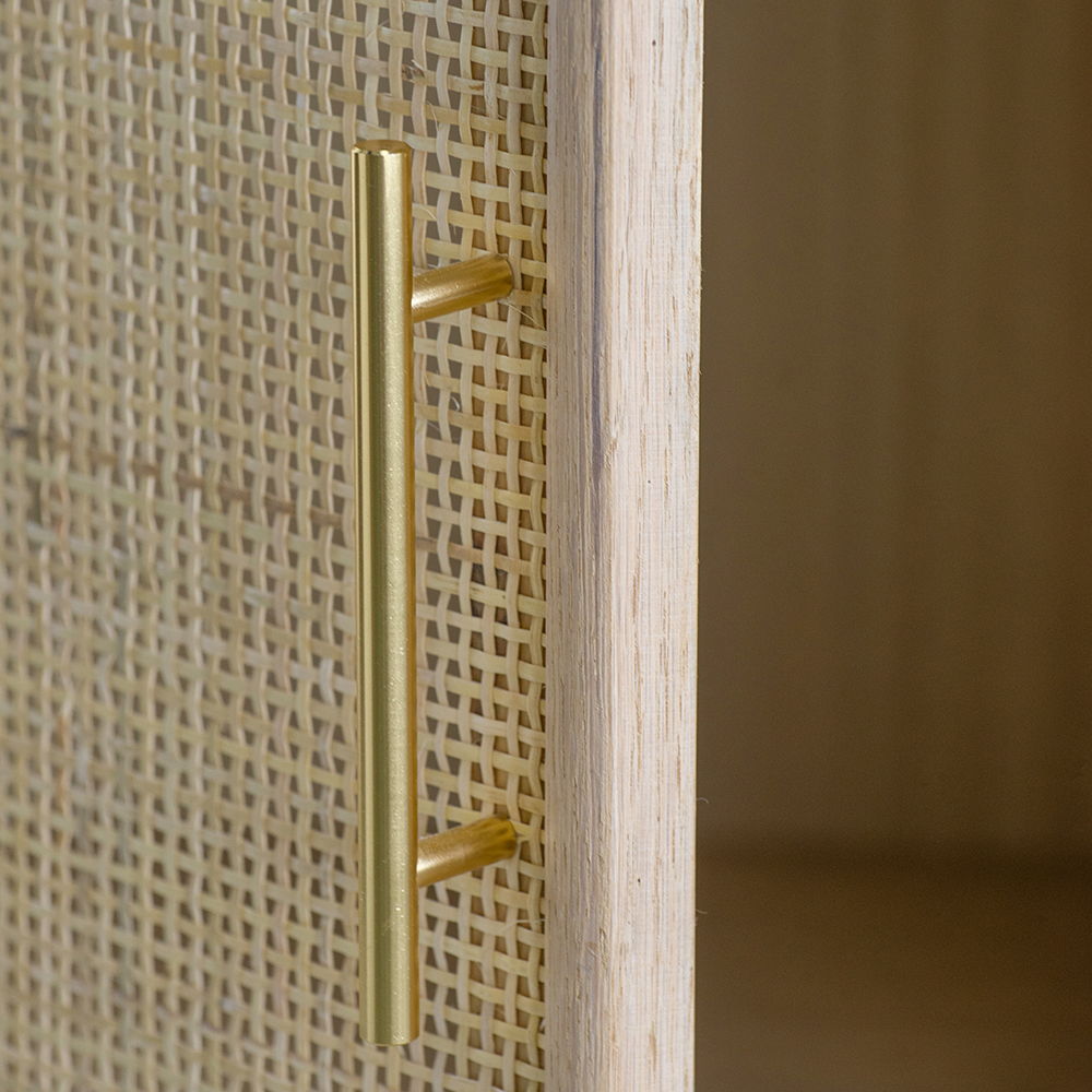 Wooden Accent TV Cabinet With 3 Doors - Brown - Best Buy Furniture