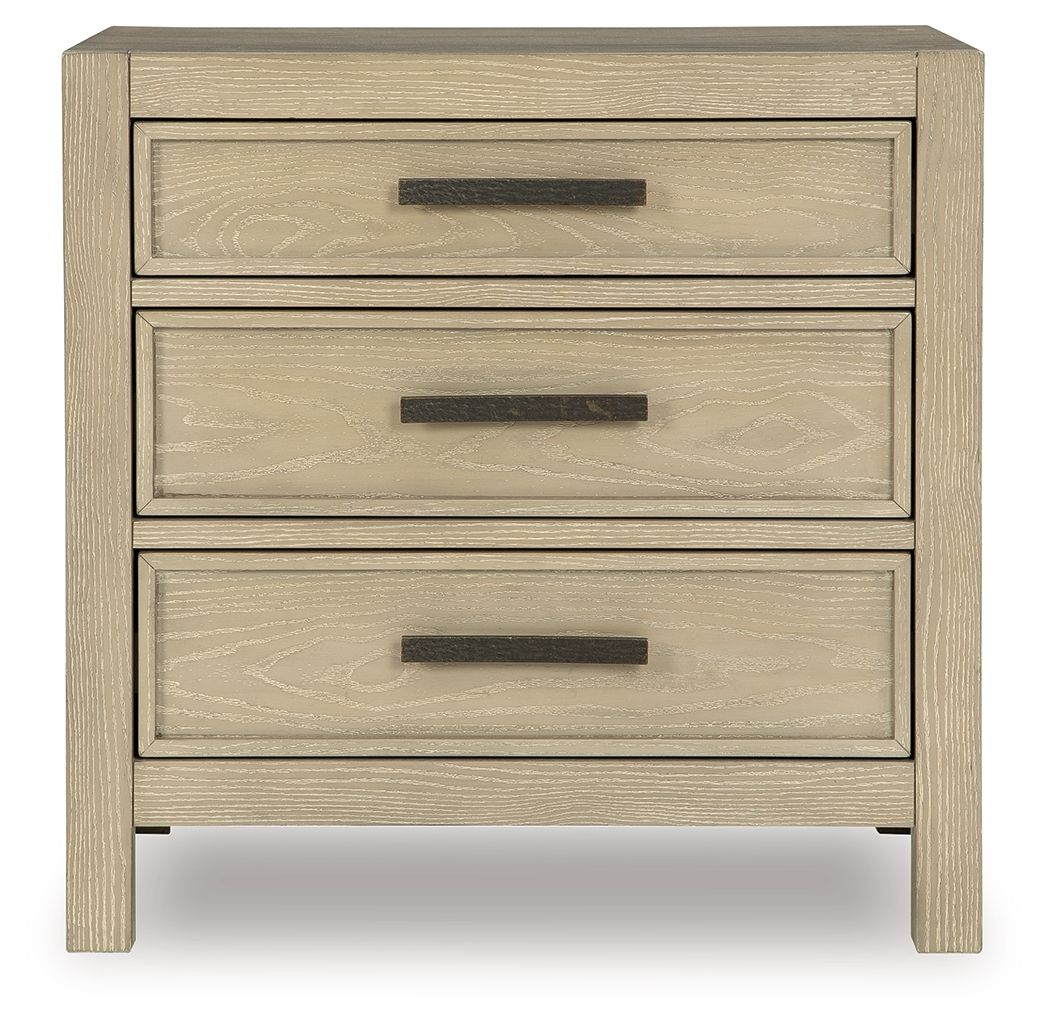 Calmoro - Three Drawer Night Stand - Gray