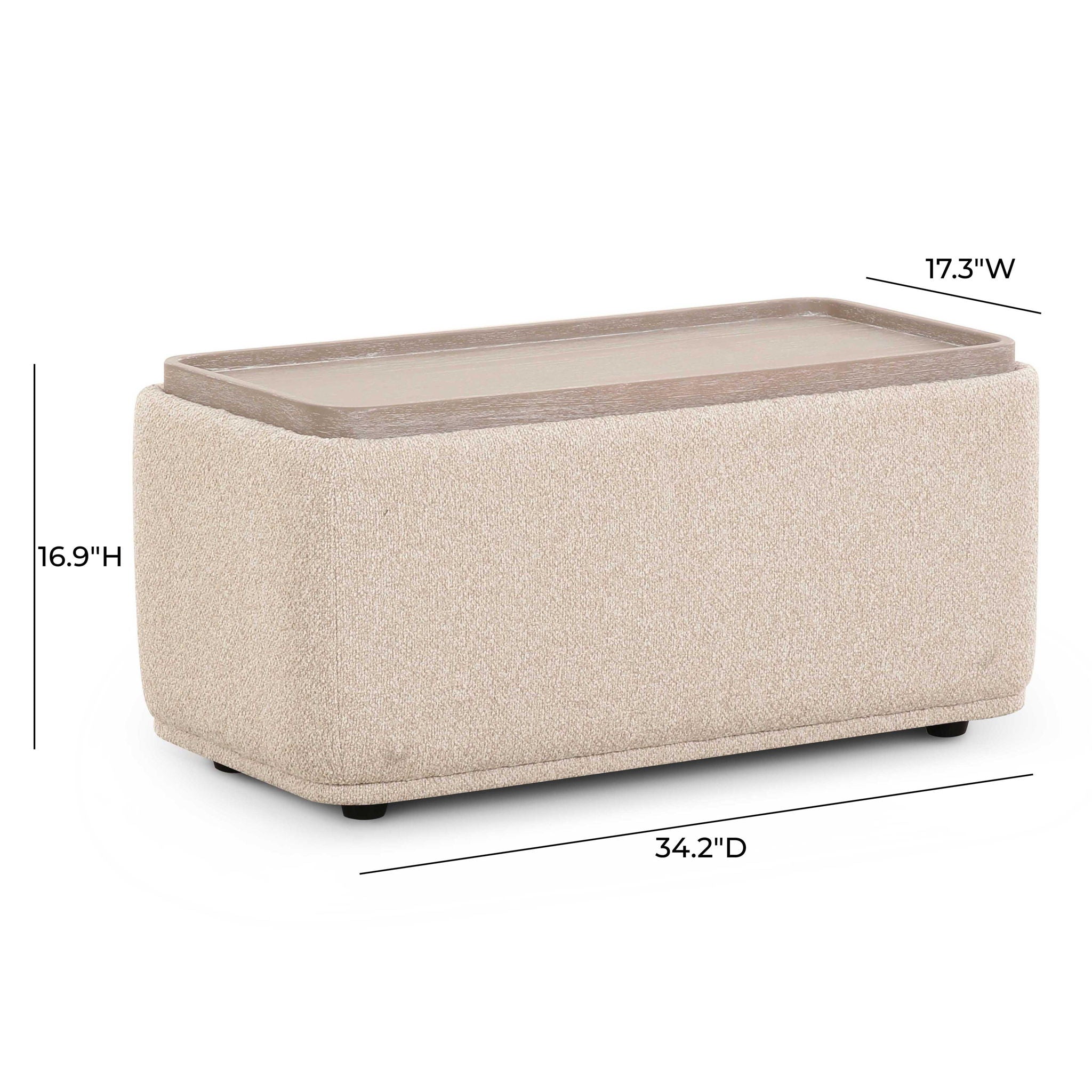 Sylvie - Ottoman Table - Cream