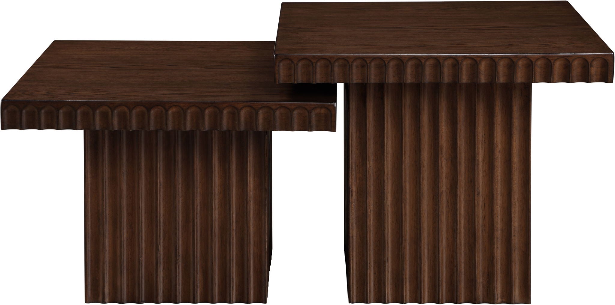 Spencer - 18" Oak Veneer 2 Piece Coffee Table