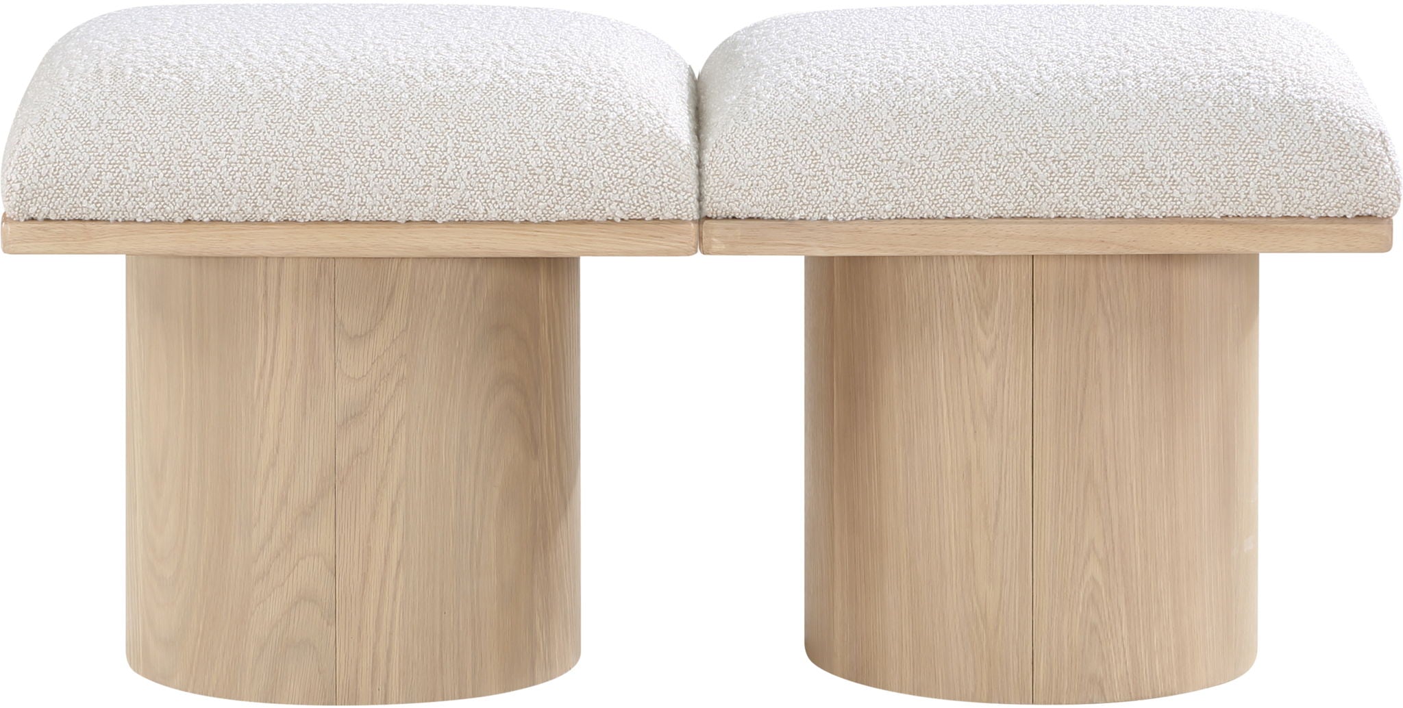 Pavilion - 2 Piece Modular Bench With Natural Base