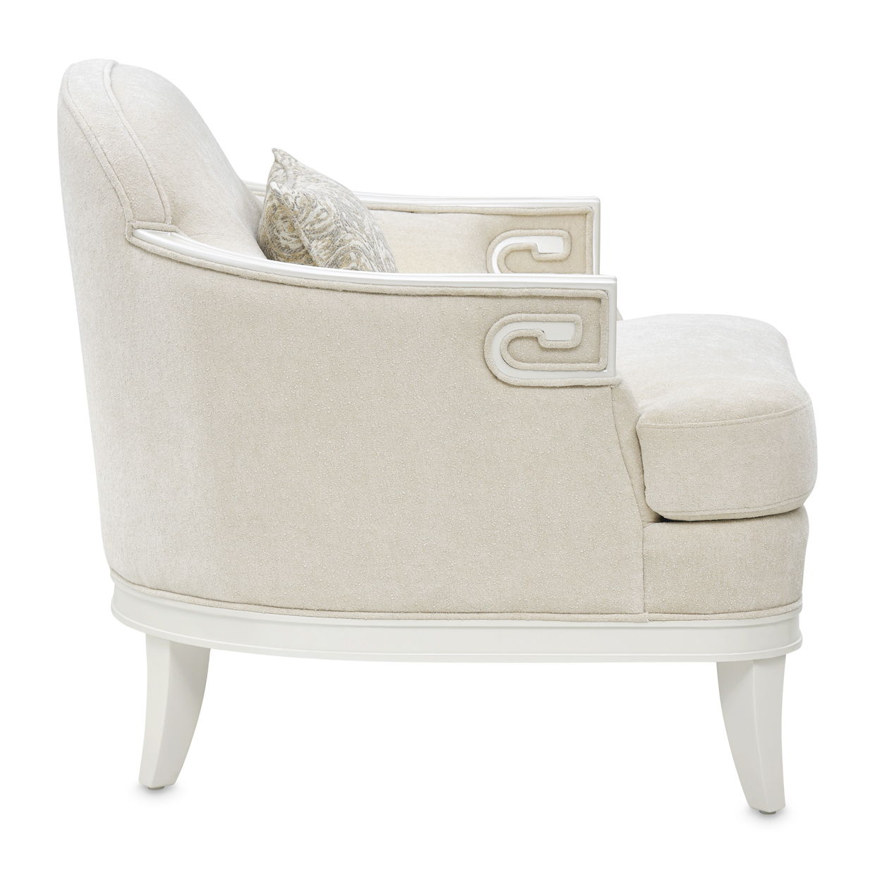 La Marisia - Chenille Matching Chair - Tranquil / Creamy Pearl