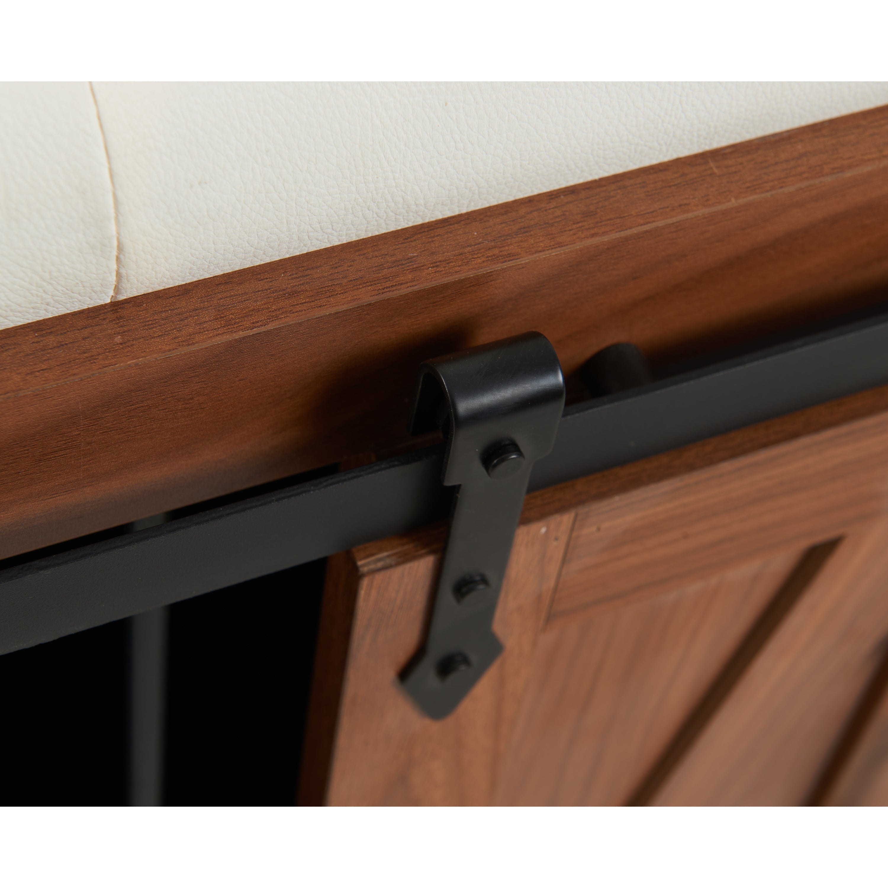 2 in 1 Dog Crate with Padded Seat Walnut 56'L Furniture Style